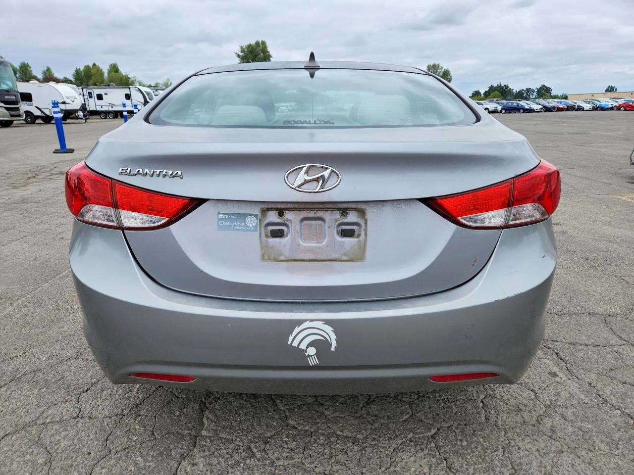 2013 Hyundai Elantra Gls Gray vin: KMHDH4AE4DU486995
