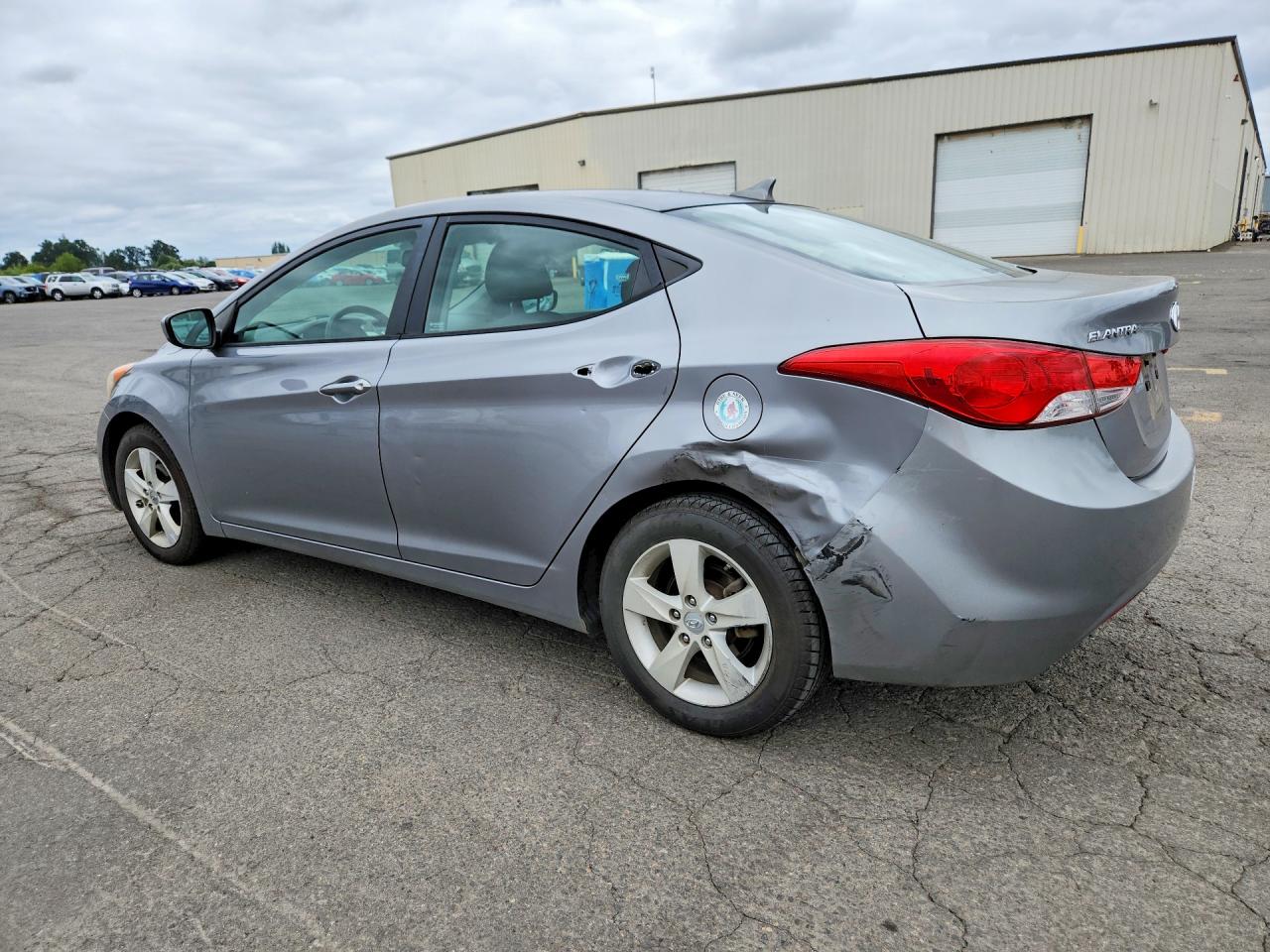 2013 Hyundai Elantra Gls Gray vin: KMHDH4AE4DU486995