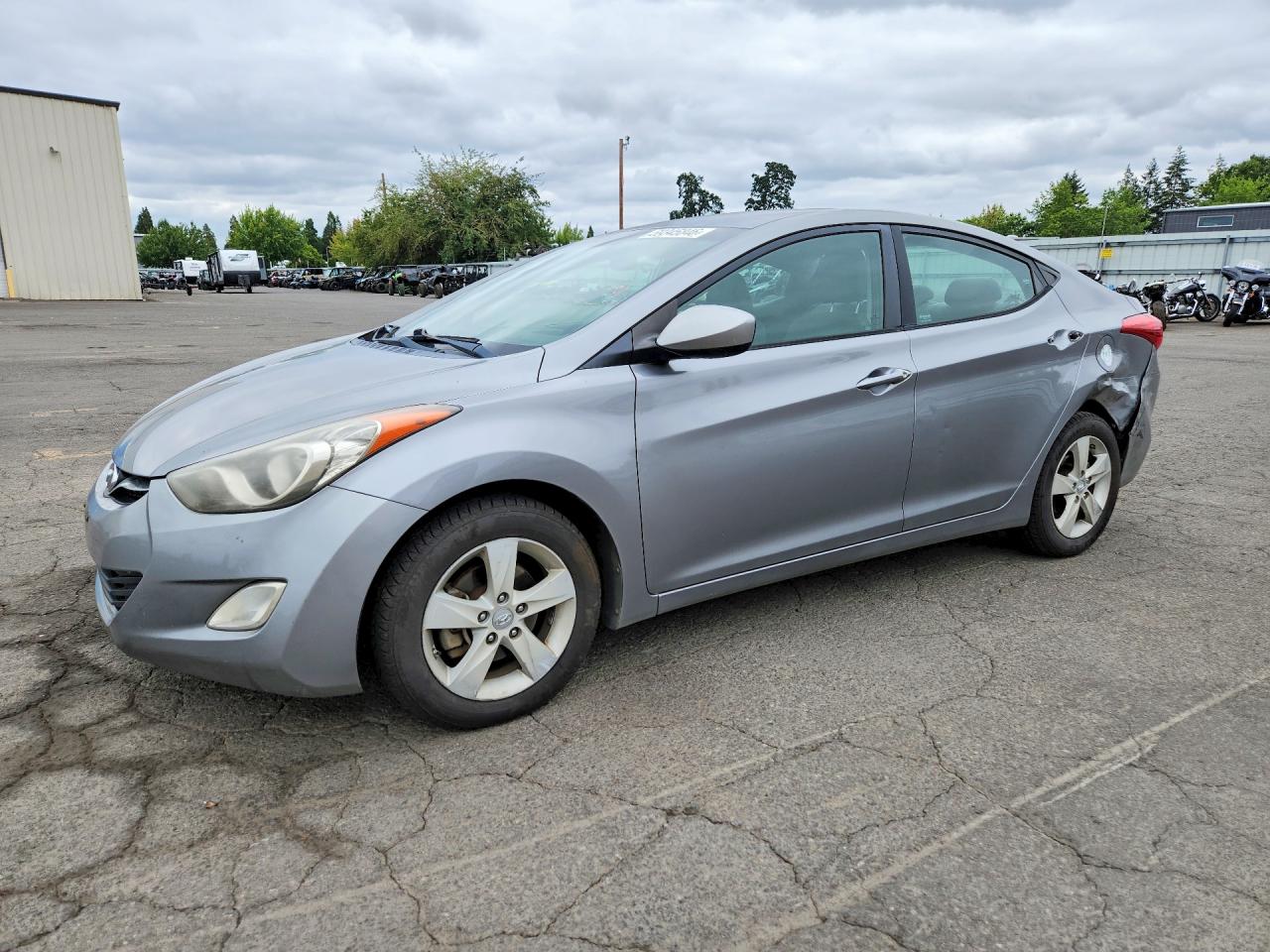 2013 Hyundai Elantra Gls Gray vin: KMHDH4AE4DU486995