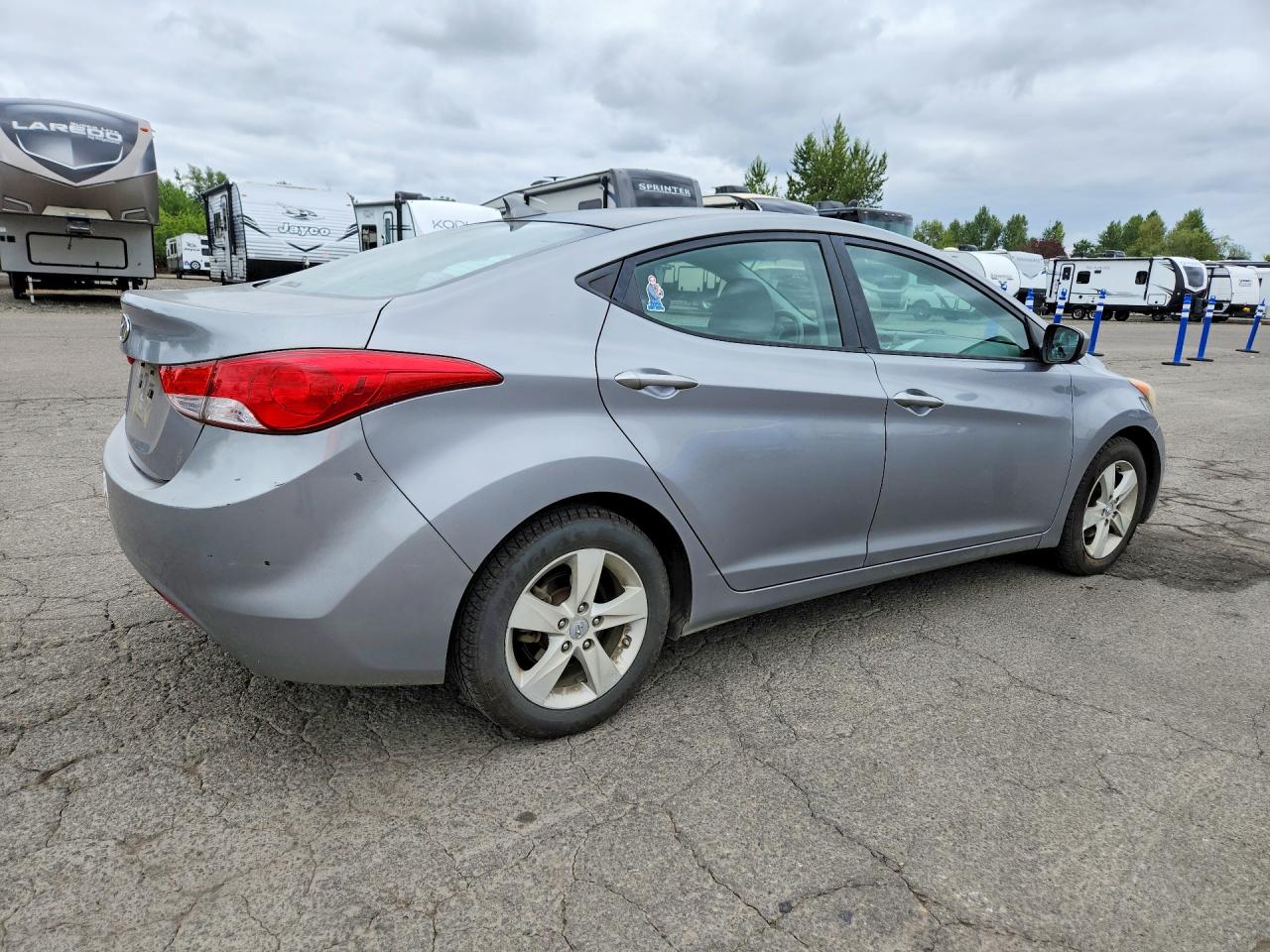 2013 Hyundai Elantra Gls Gray vin: KMHDH4AE4DU486995