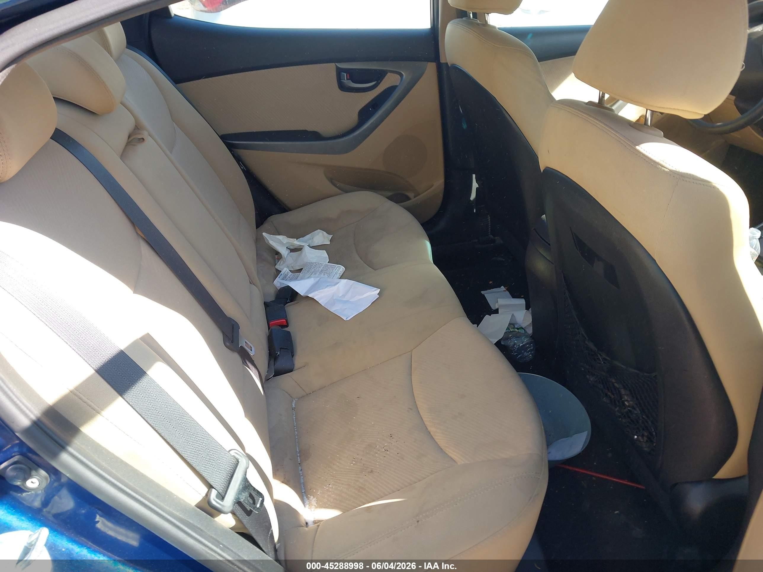 2013 Hyundai Elantra Gls Синий vin: KMHDH4AE4DU491405