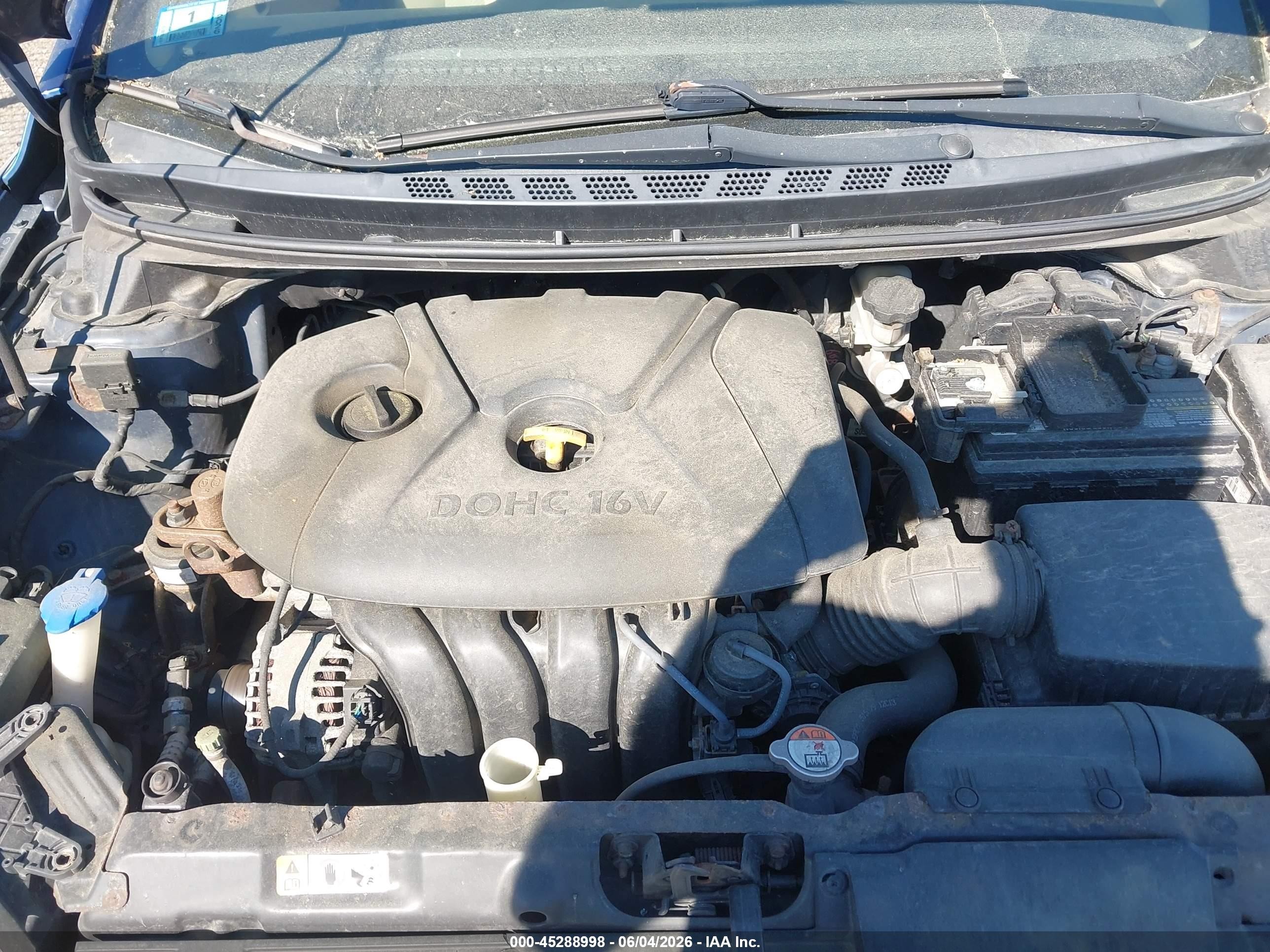 2013 Hyundai Elantra Gls Синий vin: KMHDH4AE4DU491405
