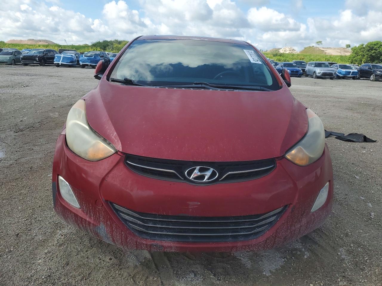 2013 Hyundai Elantra Limited Red vin: KMHDH4AE4DU507330