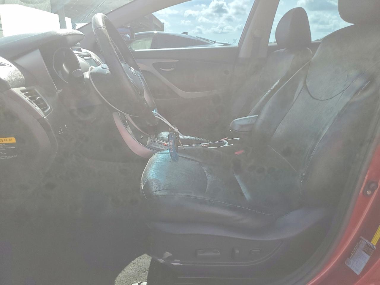 2013 Hyundai Elantra Limited Red vin: KMHDH4AE4DU507330