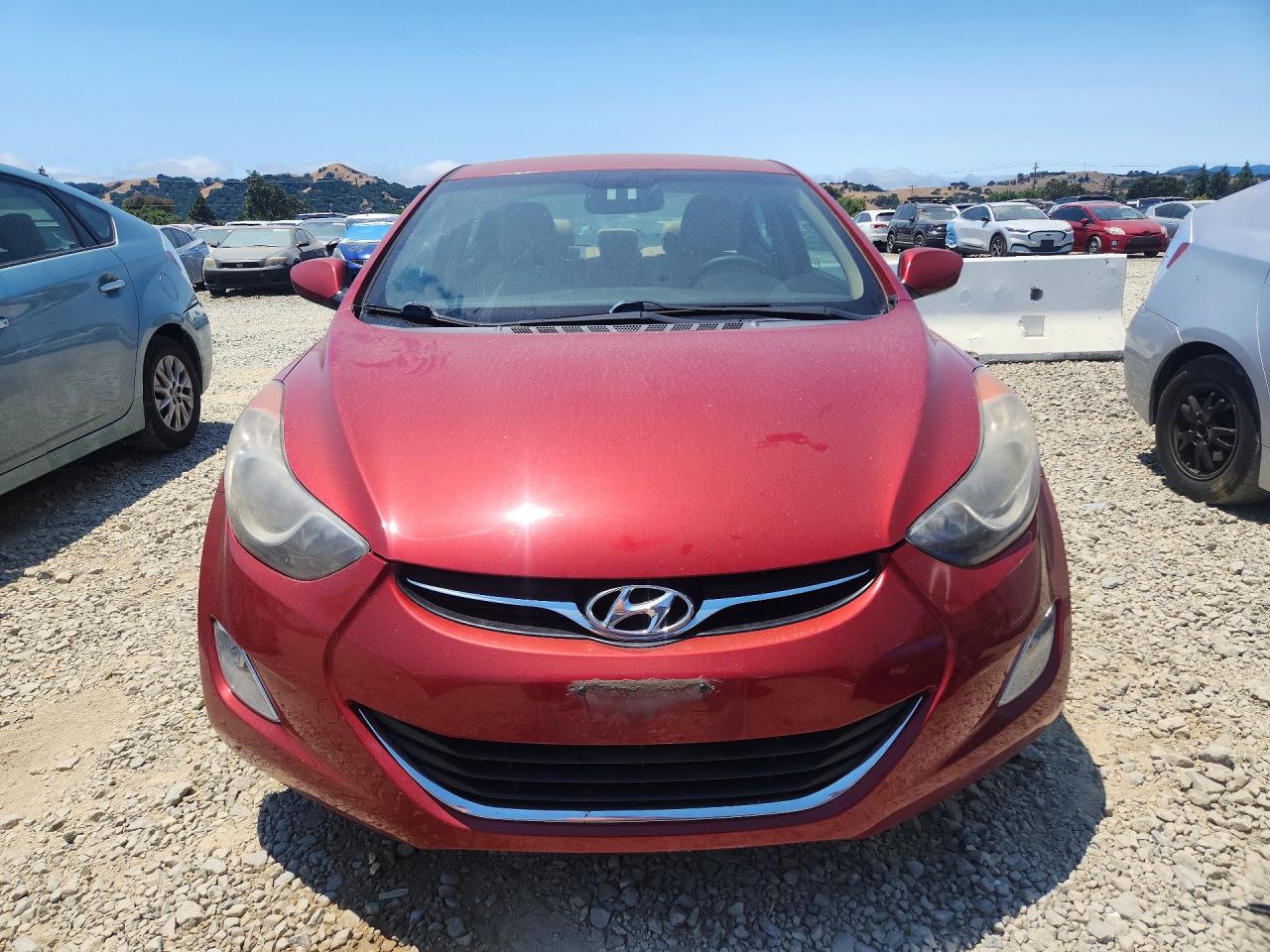 2013 Hyundai Elantra Gls Burgundy vin: KMHDH4AE4DU513628