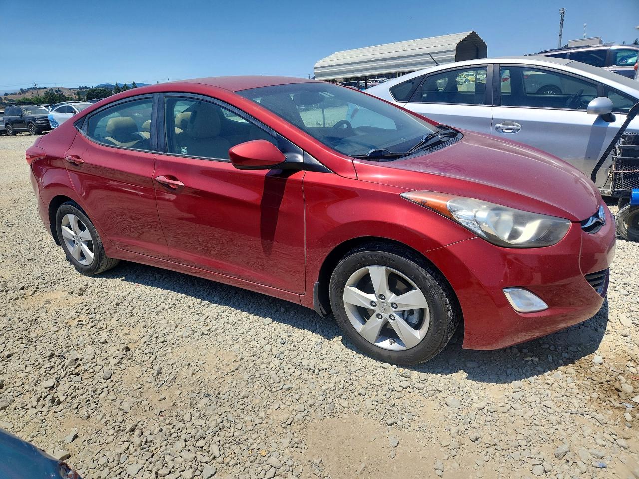 2013 Hyundai Elantra Gls Burgundy vin: KMHDH4AE4DU513628