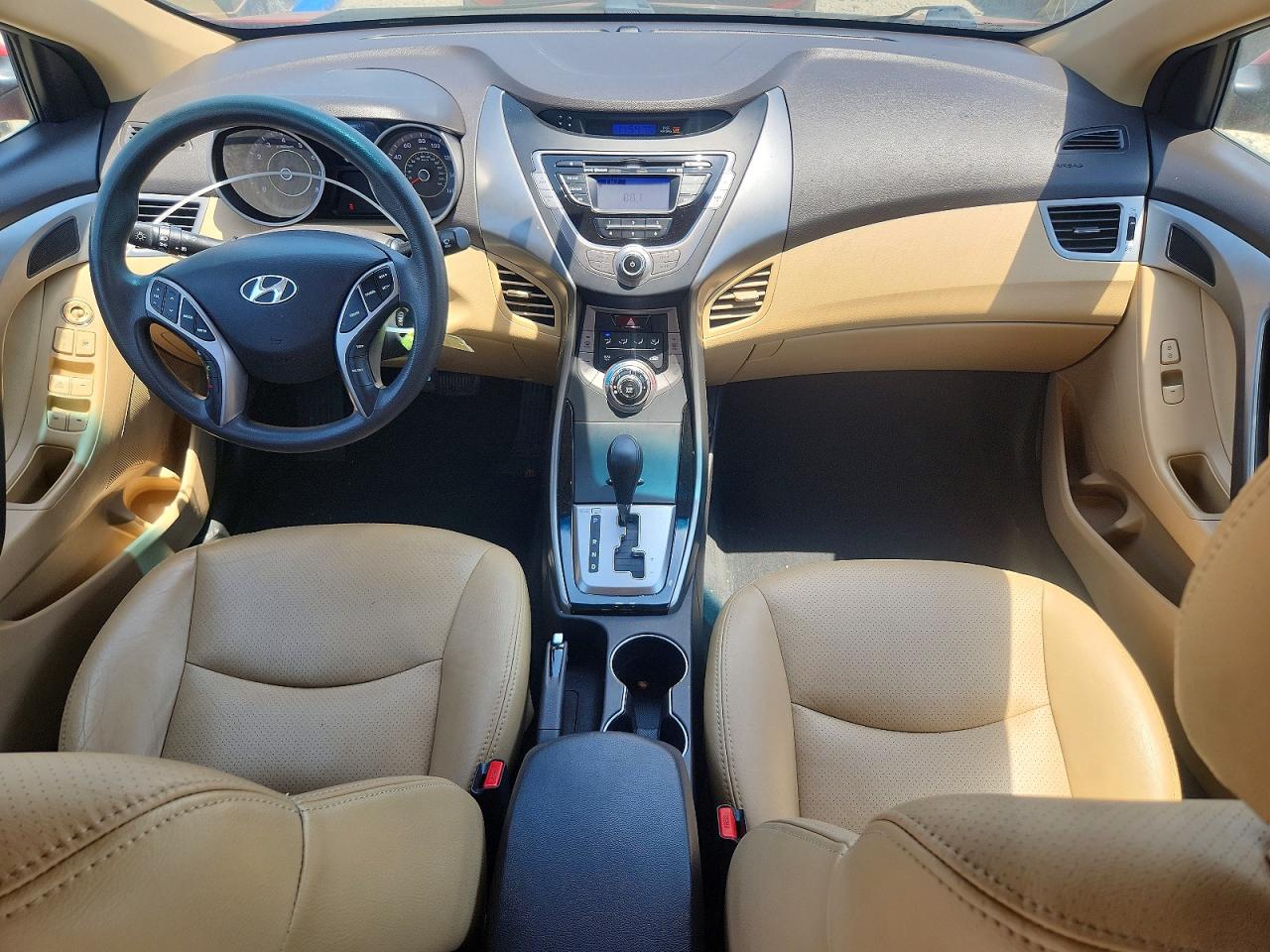2013 Hyundai Elantra Gls Burgundy vin: KMHDH4AE4DU513628