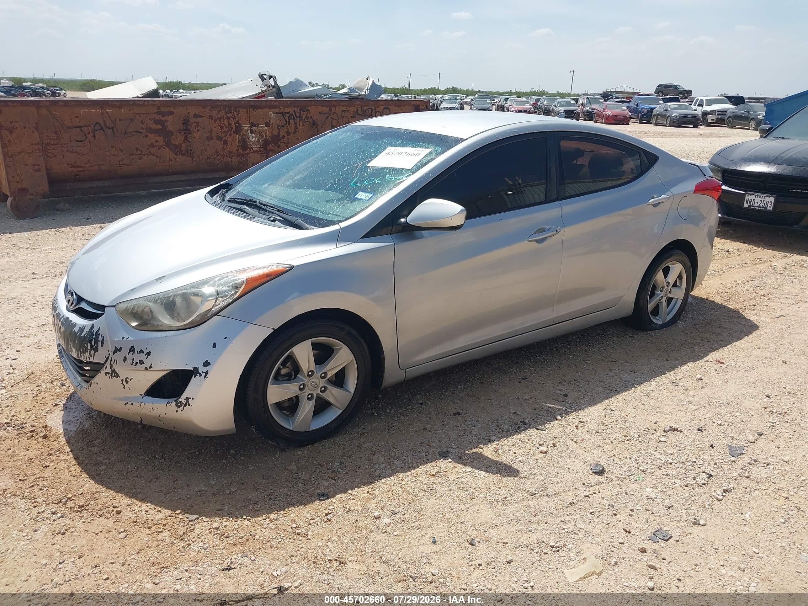 2013 Hyundai Elantra Gls/limited Silver vin: KMHDH4AE4DU529201