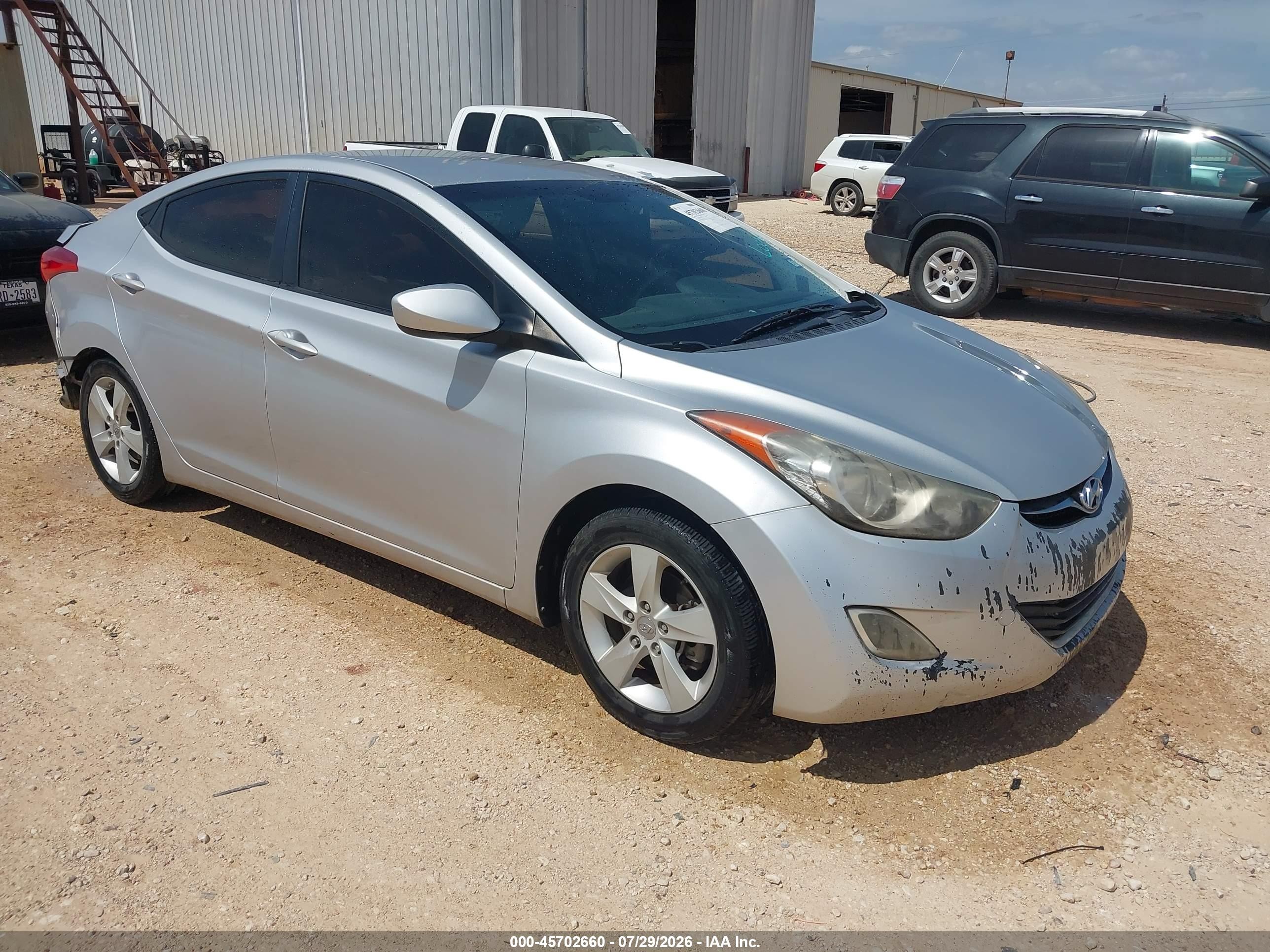 2013 Hyundai Elantra Gls/limited Silver vin: KMHDH4AE4DU529201