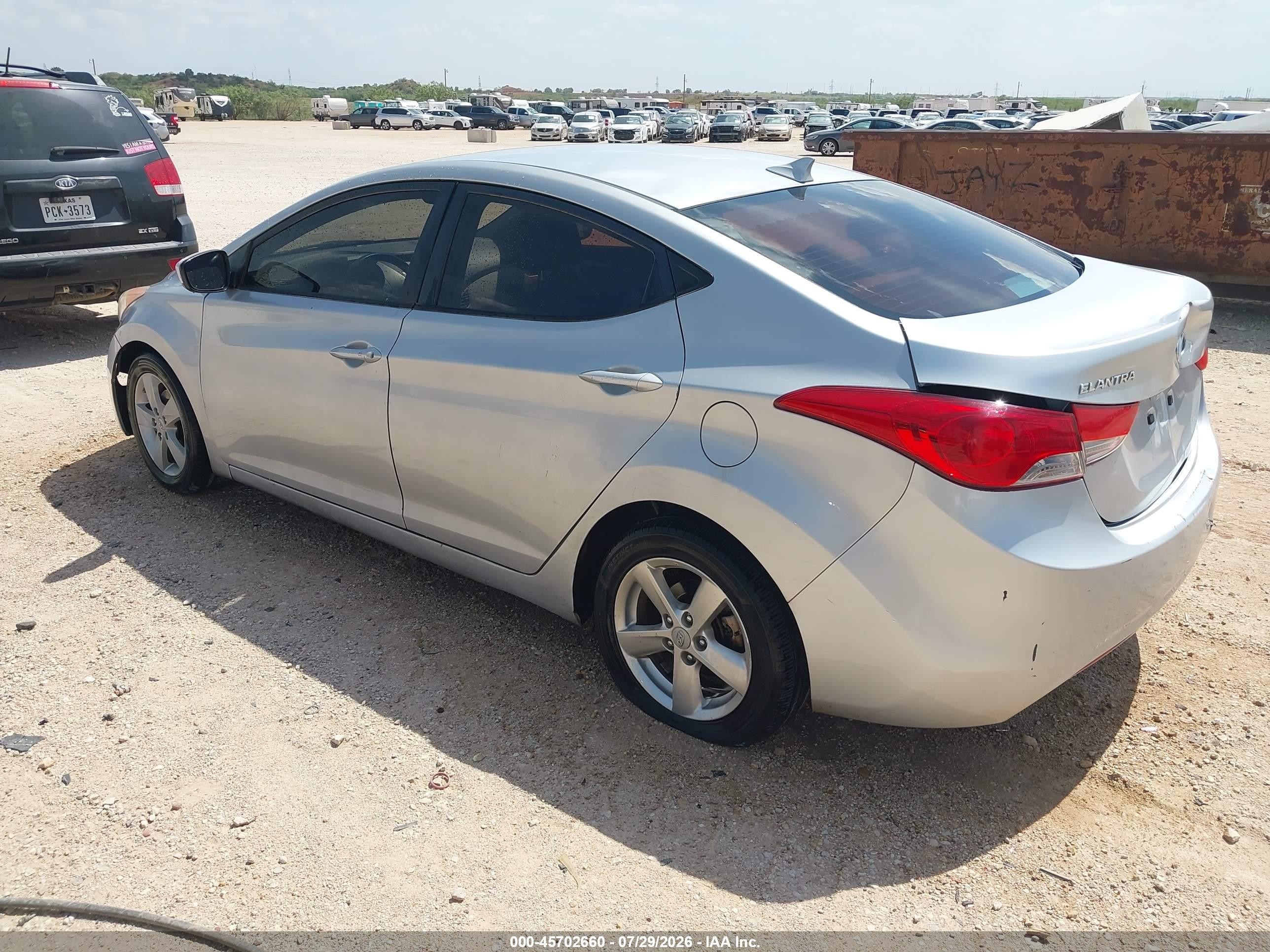 2013 Hyundai Elantra Gls/limited Silver vin: KMHDH4AE4DU529201