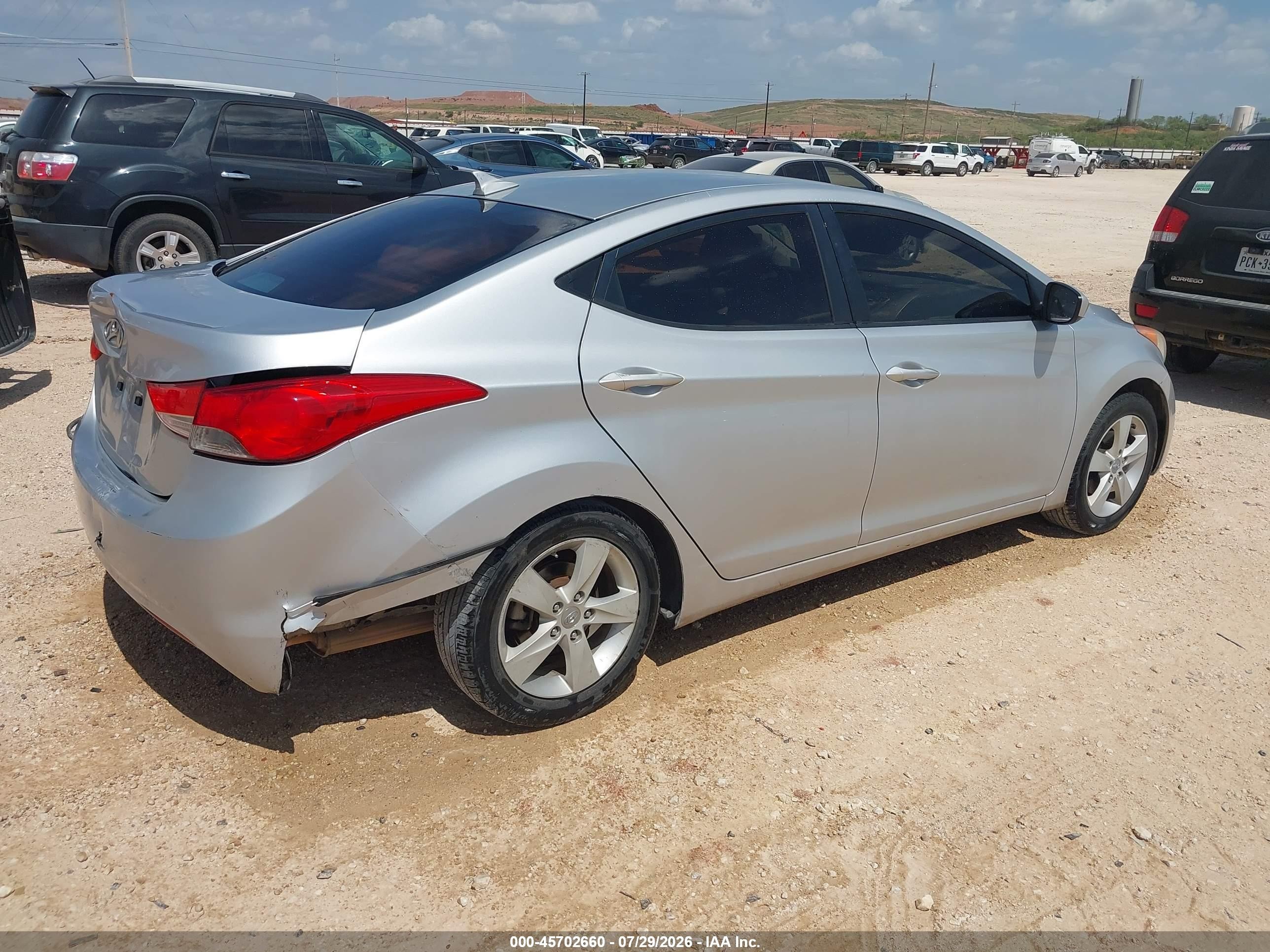 2013 Hyundai Elantra Gls/limited Silver vin: KMHDH4AE4DU529201