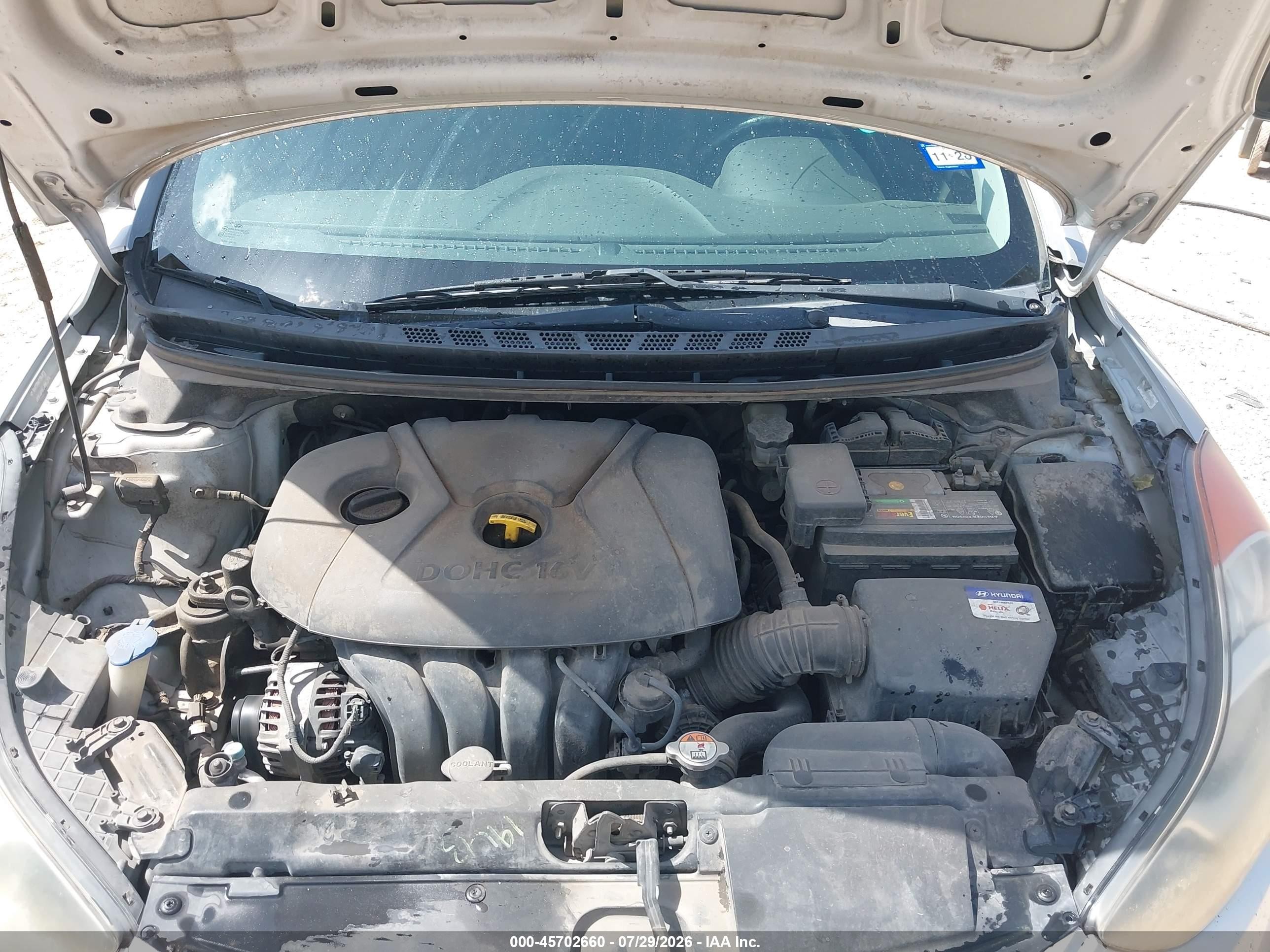 2013 Hyundai Elantra Gls/limited Silver vin: KMHDH4AE4DU529201