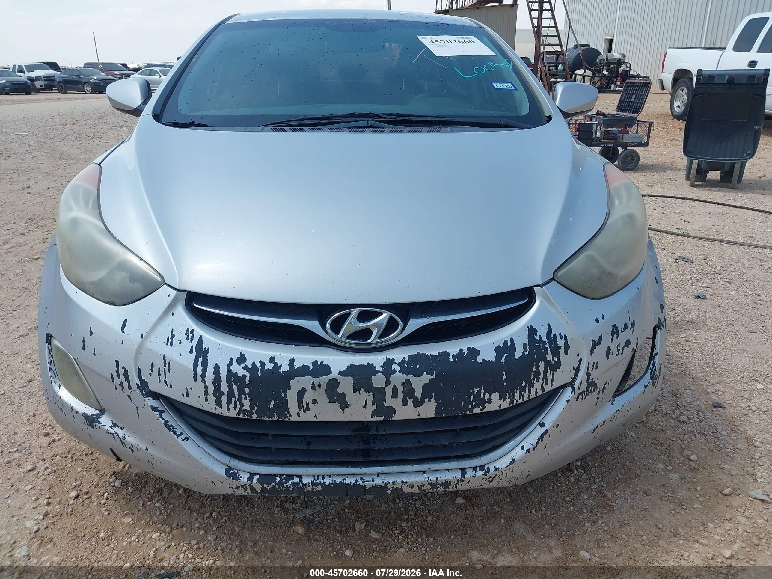 2013 Hyundai Elantra Gls/limited Silver vin: KMHDH4AE4DU529201