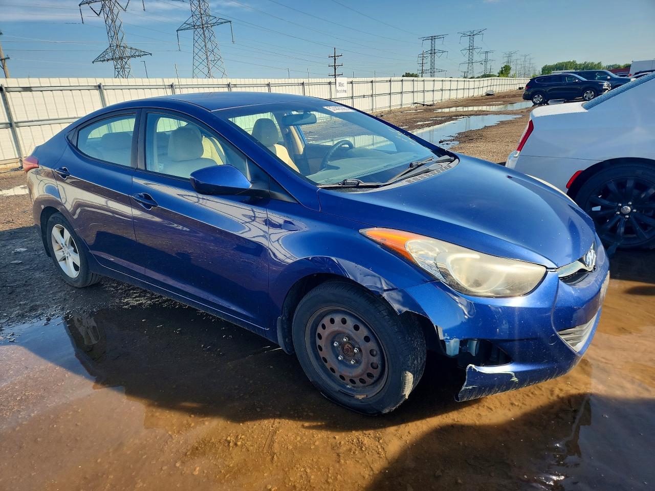 2013 Hyundai Elantra Gls Blue vin: KMHDH4AE4DU561243