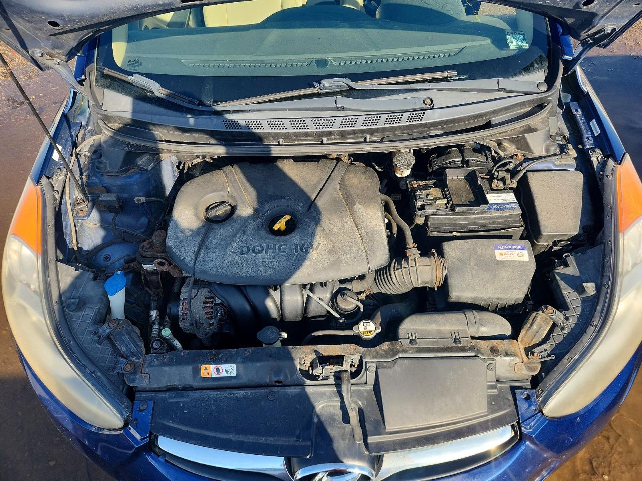 2013 Hyundai Elantra Gls Blue vin: KMHDH4AE4DU561243