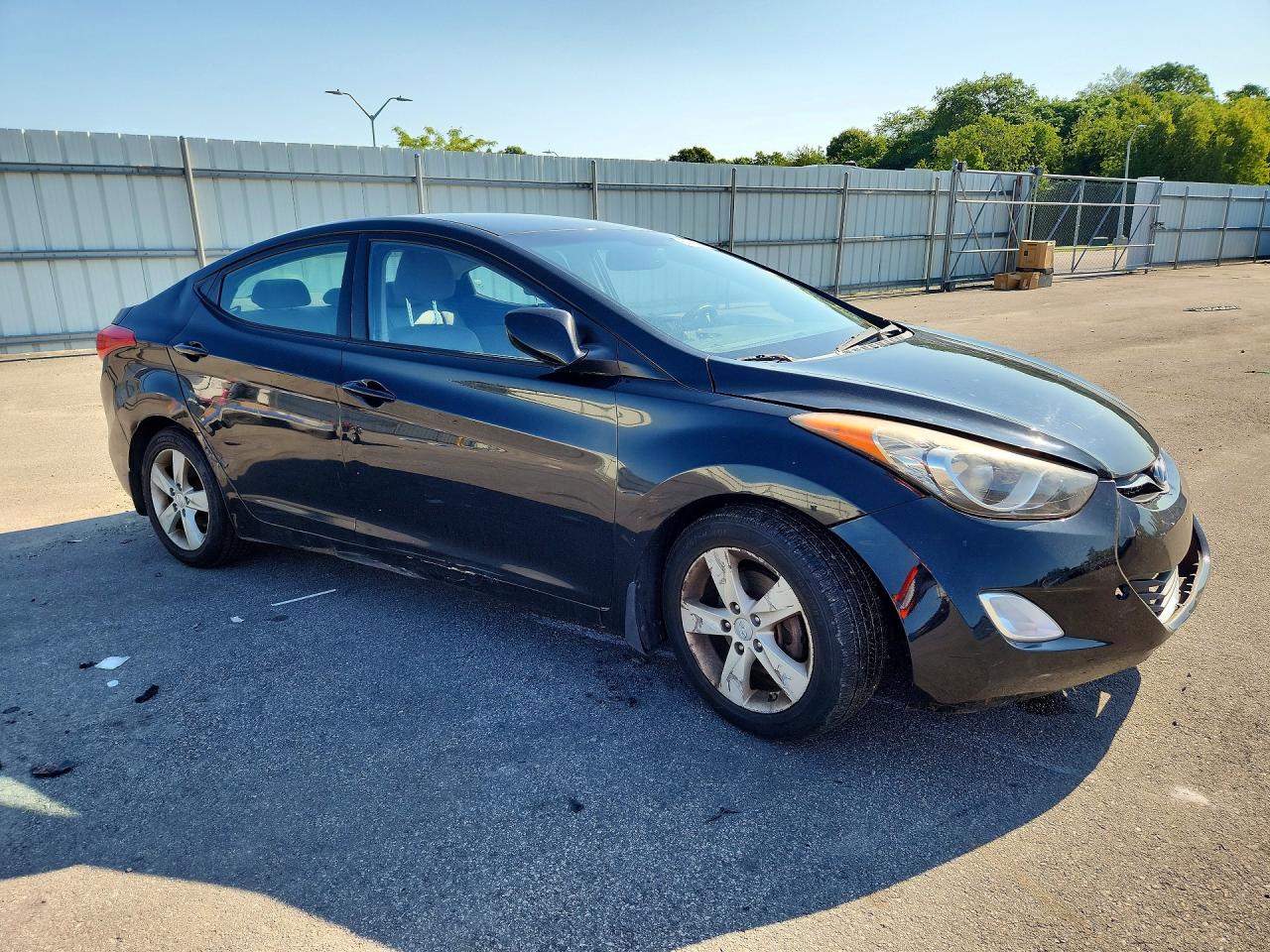 2013 Hyundai Elantra Gls Black vin: KMHDH4AE4DU631288