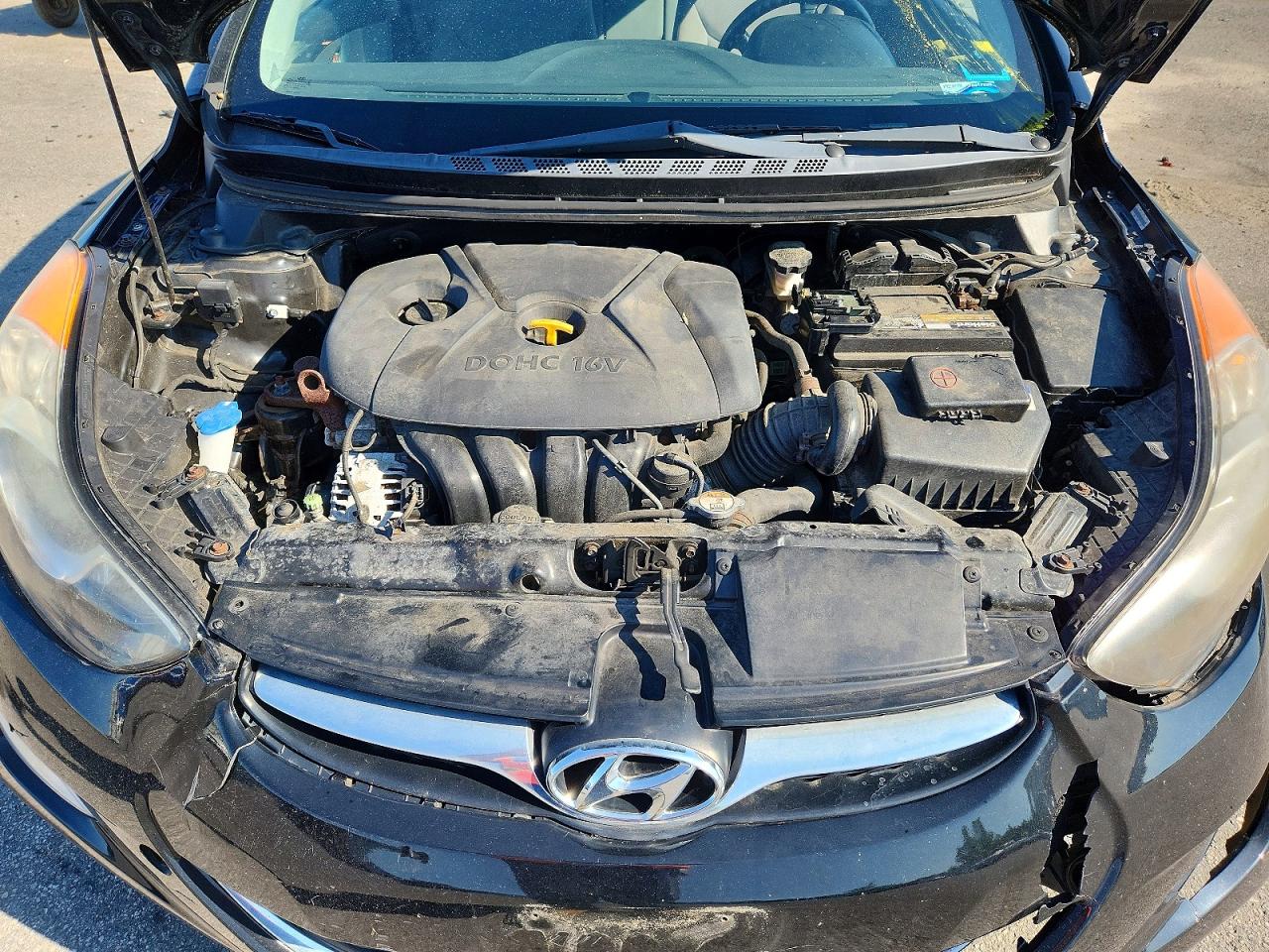 2013 Hyundai Elantra Gls Black vin: KMHDH4AE4DU631288