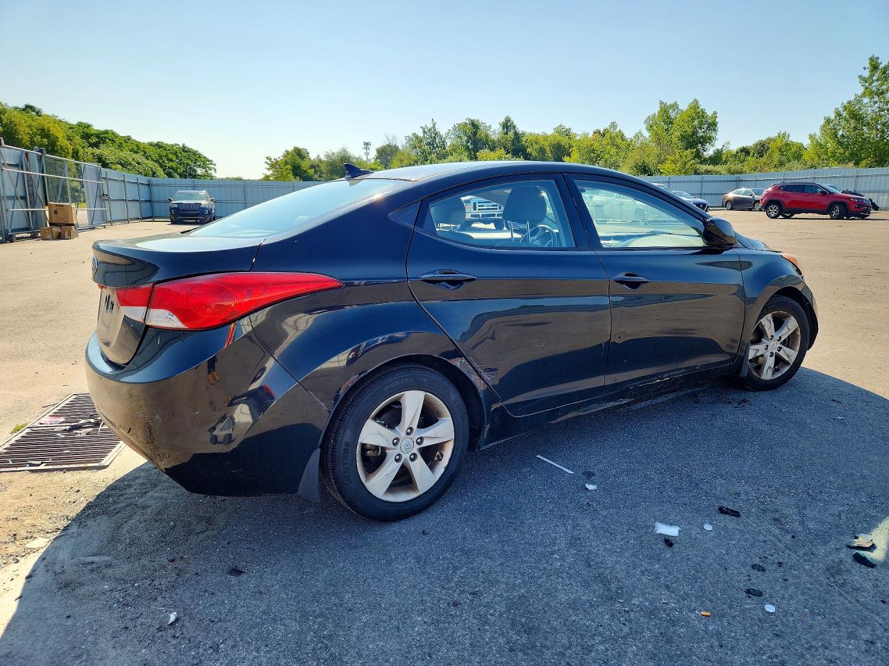 2013 Hyundai Elantra Gls Black vin: KMHDH4AE4DU631288