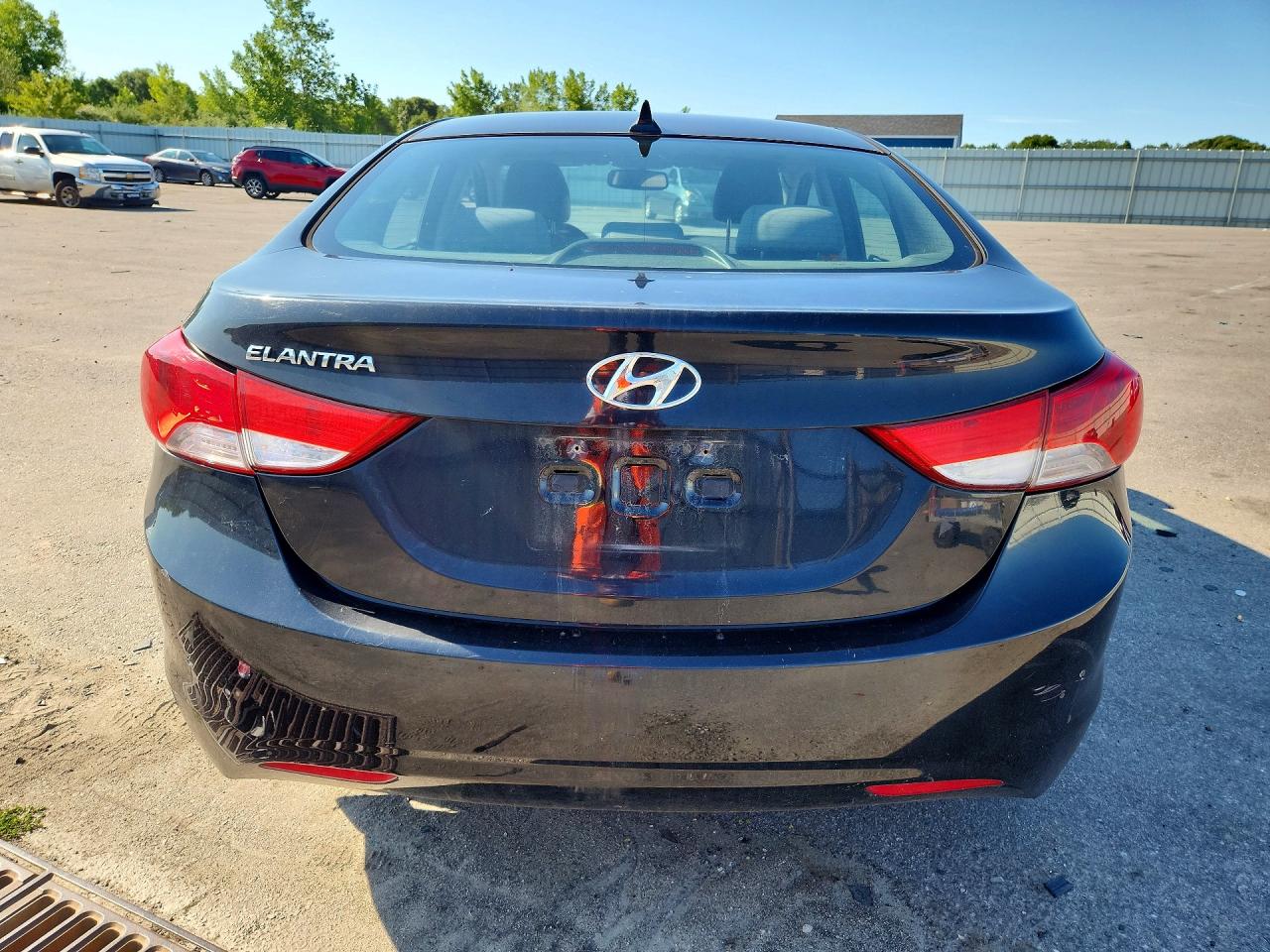 2013 Hyundai Elantra Gls Black vin: KMHDH4AE4DU631288