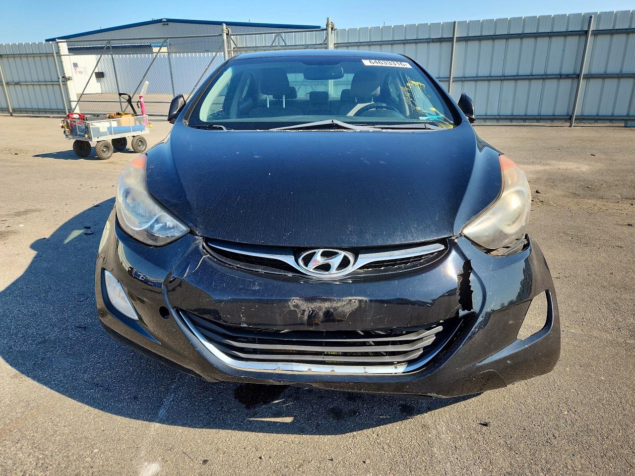 2013 Hyundai Elantra Gls Black vin: KMHDH4AE4DU631288