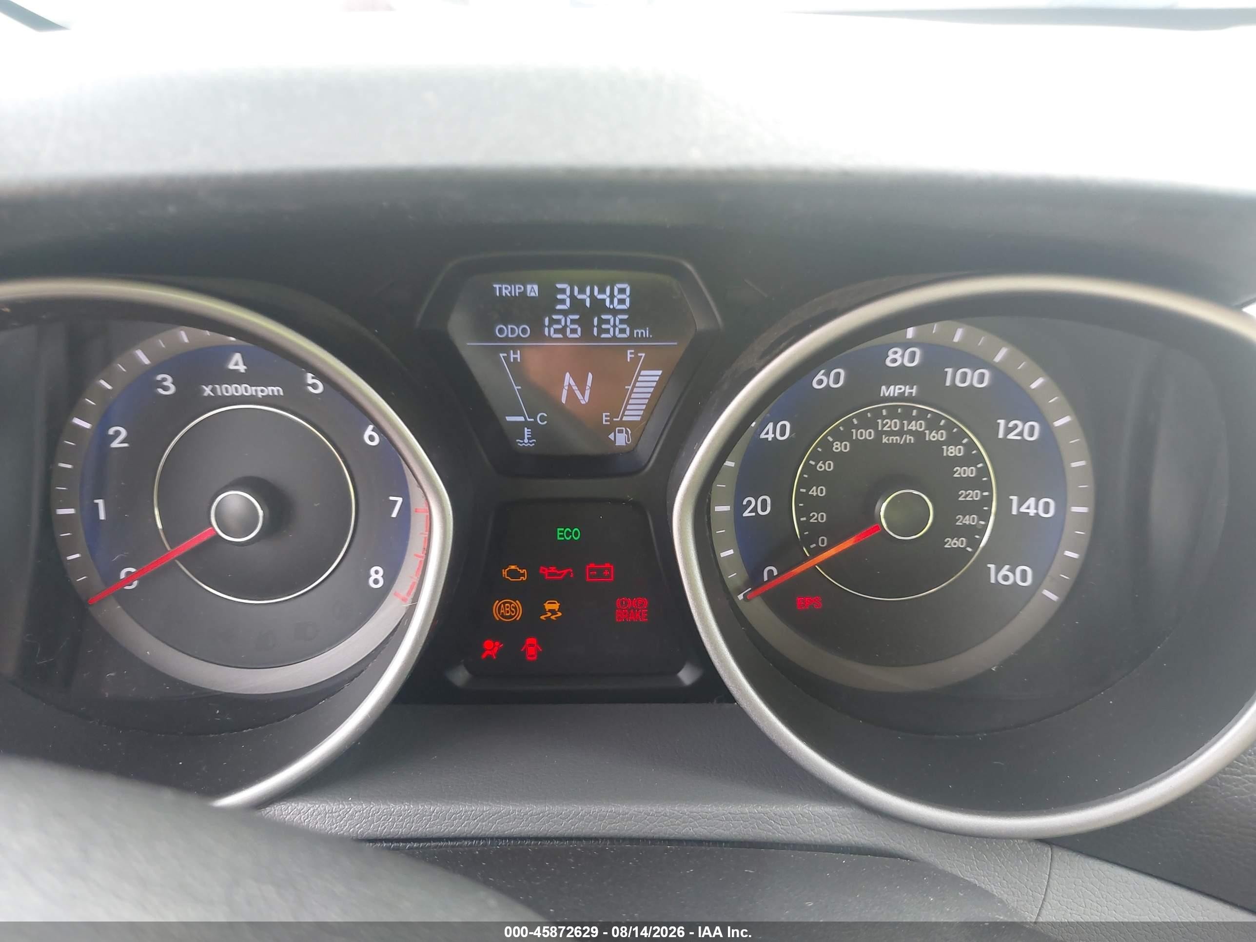 2013 Hyundai Elantra Limited Silver vin: KMHDH4AE4DU637558