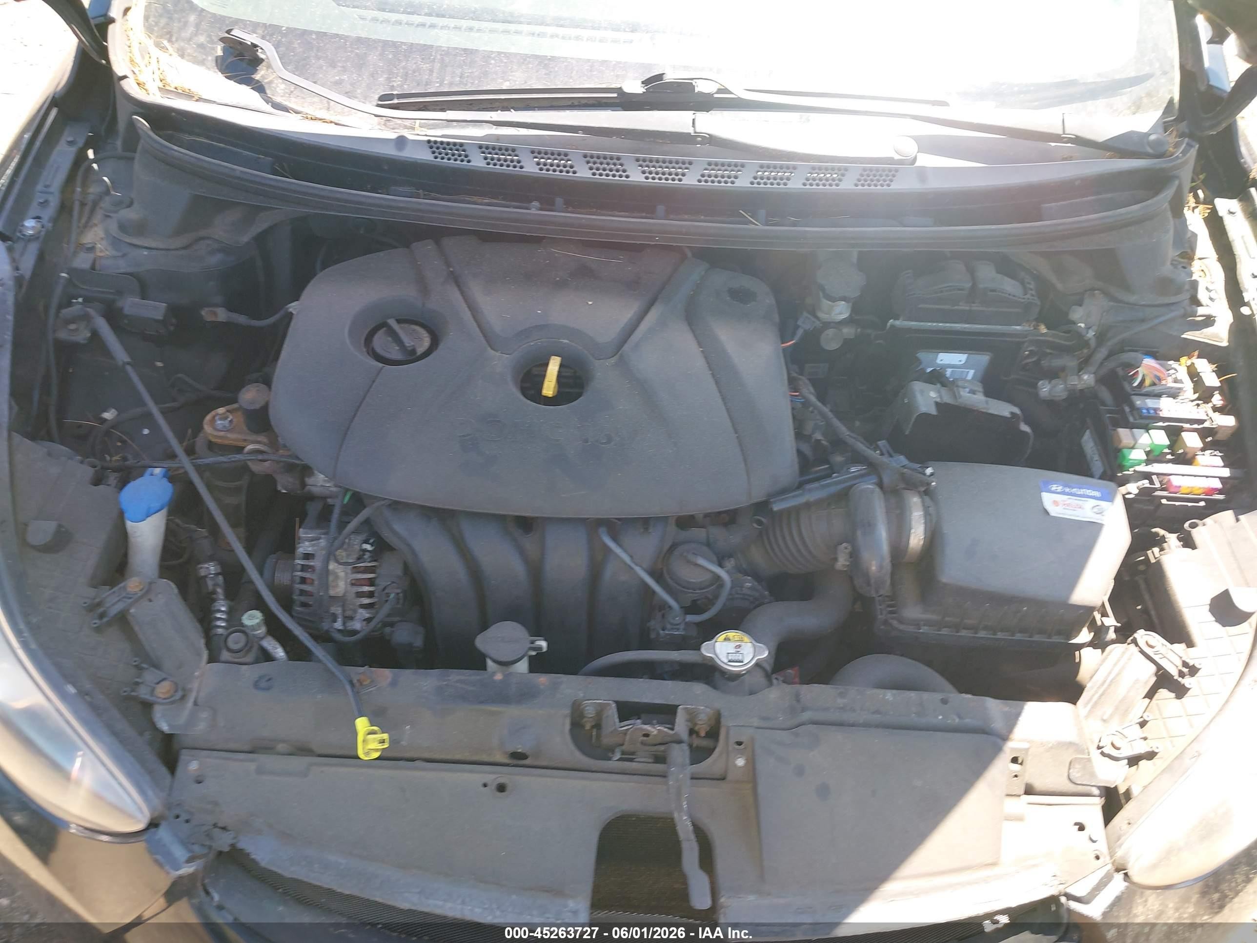 2013 Hyundai Elantra Gls Black vin: KMHDH4AE4DU656630