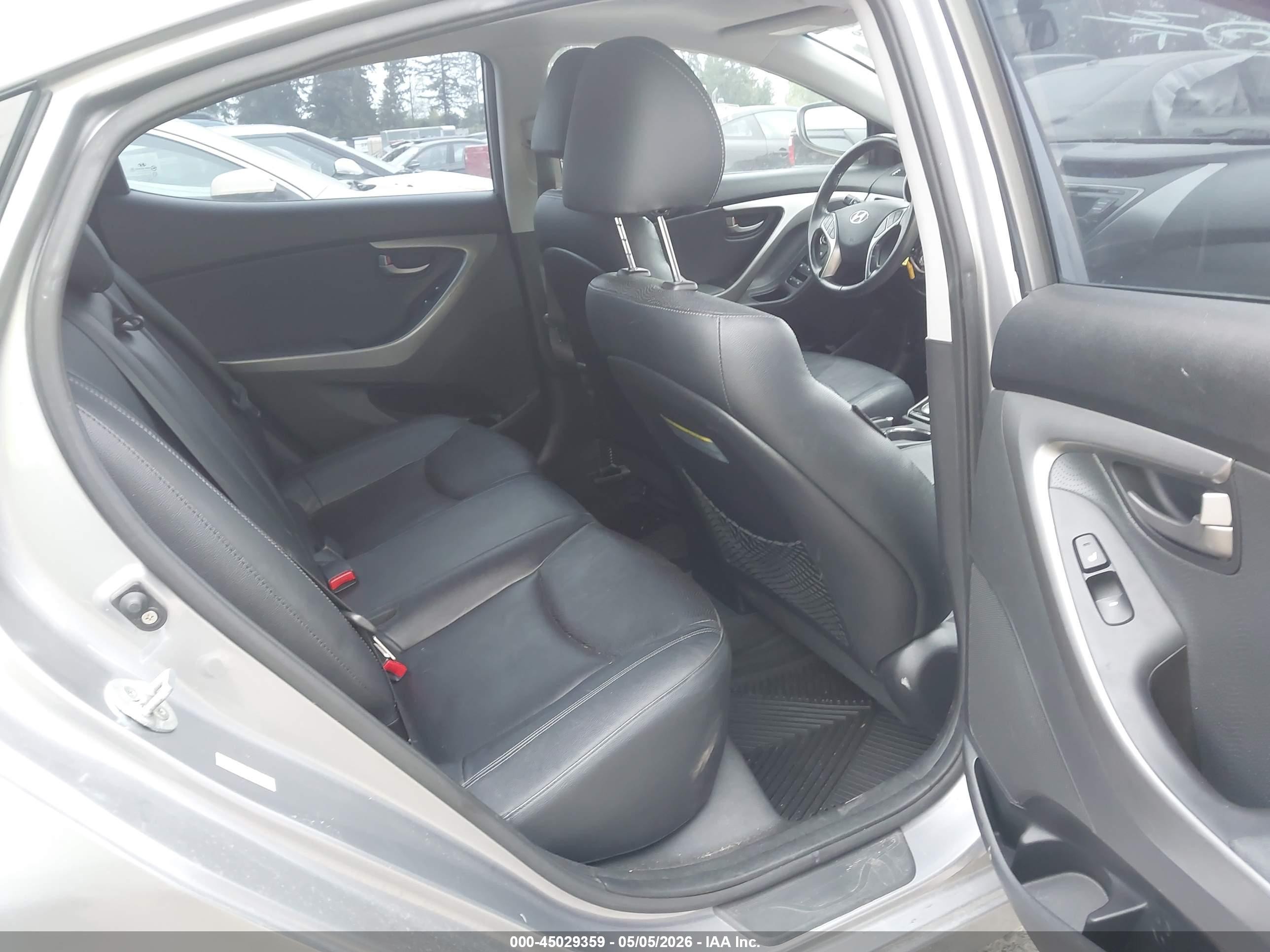 2013 Hyundai Elantra Limited Gray vin: KMHDH4AE4DU671094