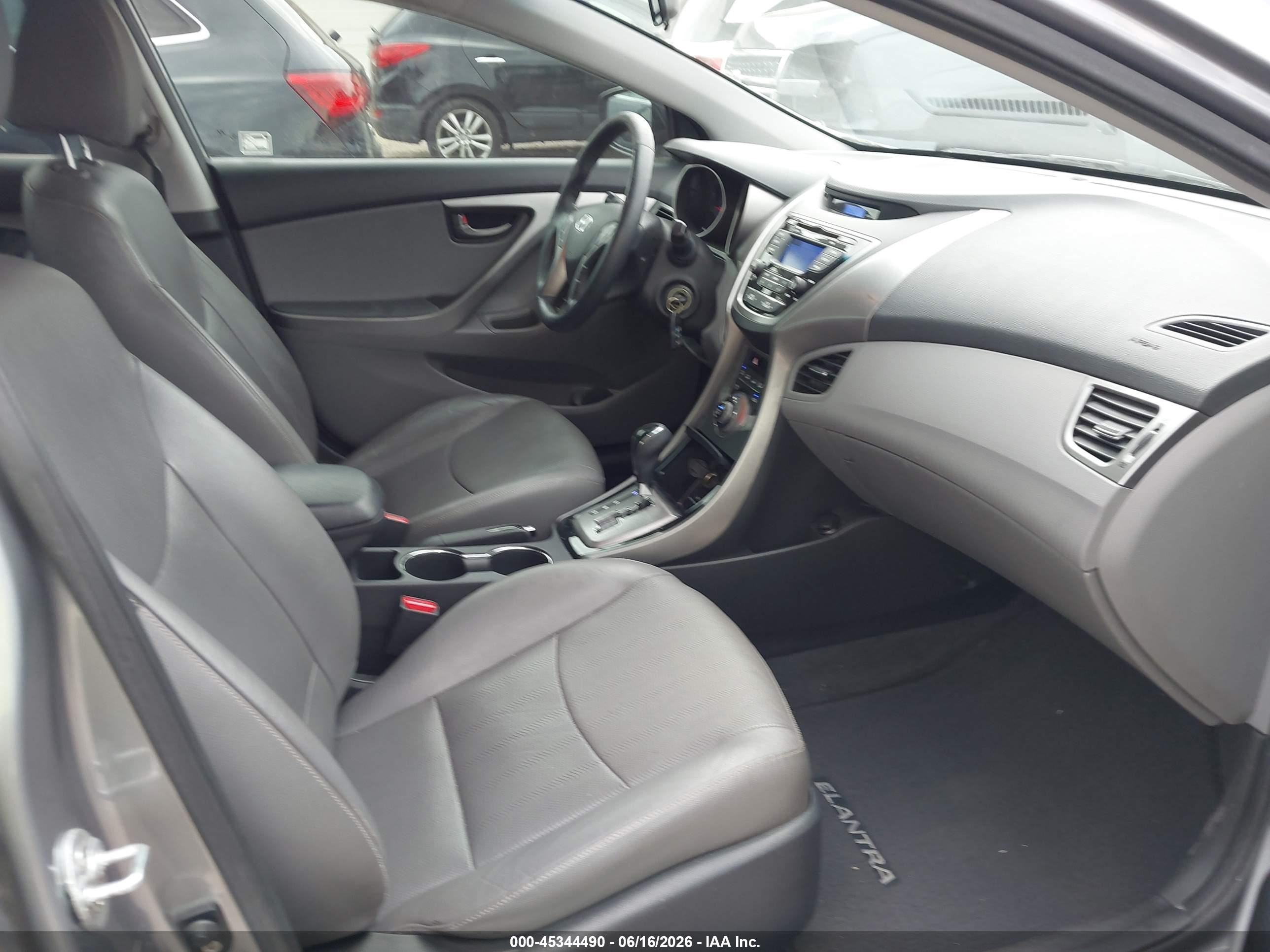 2013 Hyundai Elantra Limited Серый vin: KMHDH4AE4DU687375