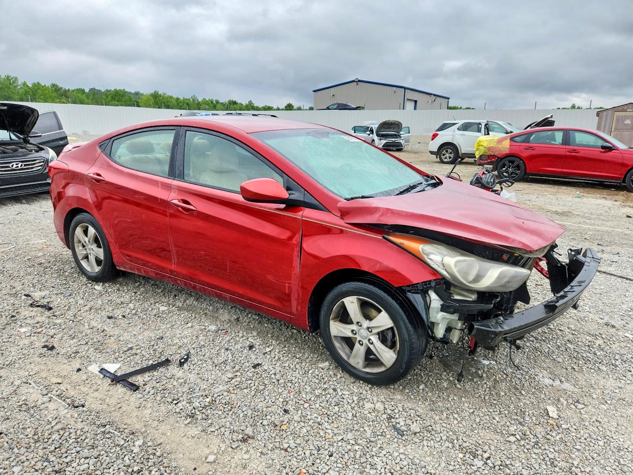2013 Hyundai Elantra Gls Brown vin: KMHDH4AE4DU714381