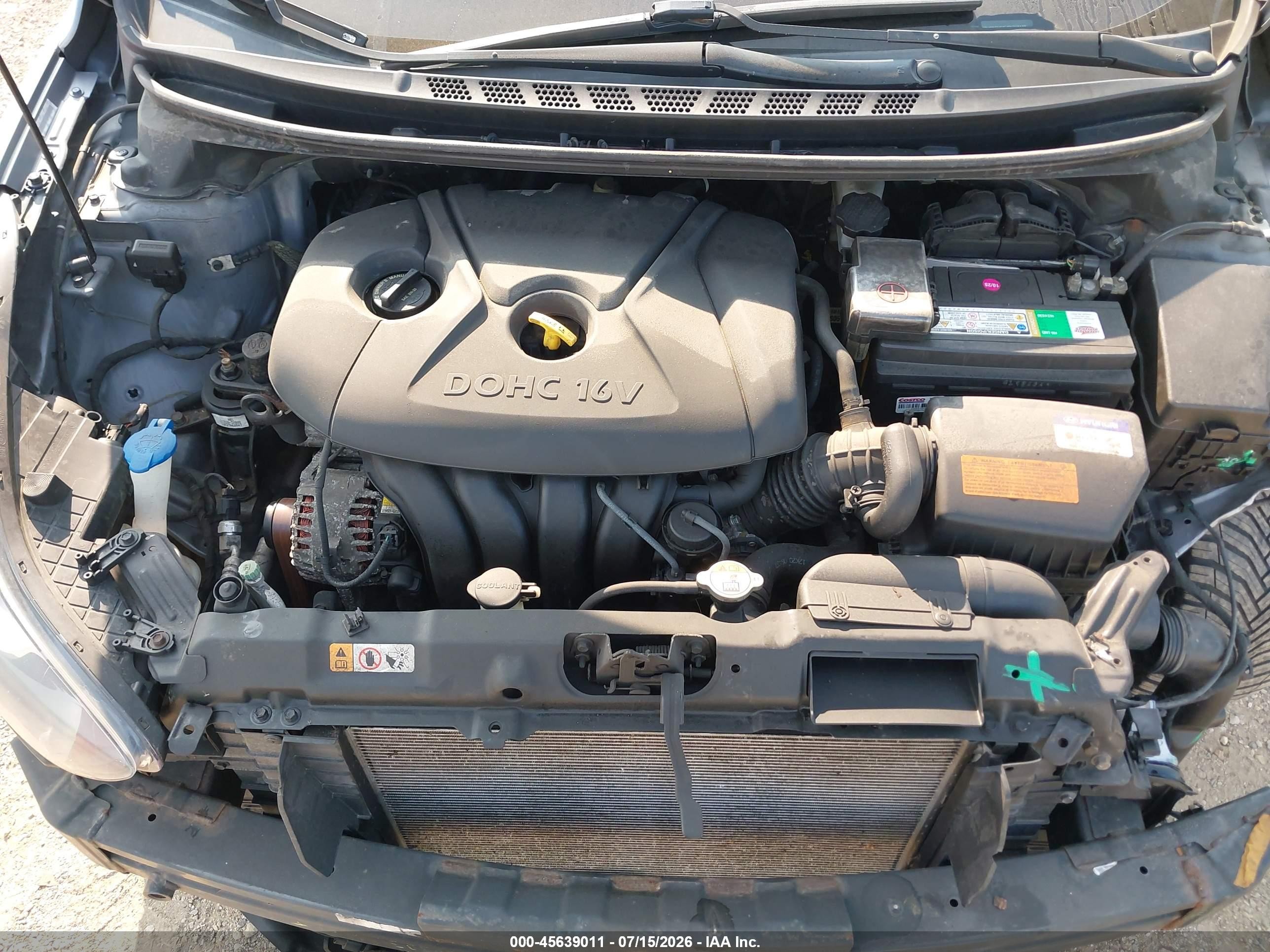 2013 Hyundai Elantra Gls Silver vin: KMHDH4AE4DU715448