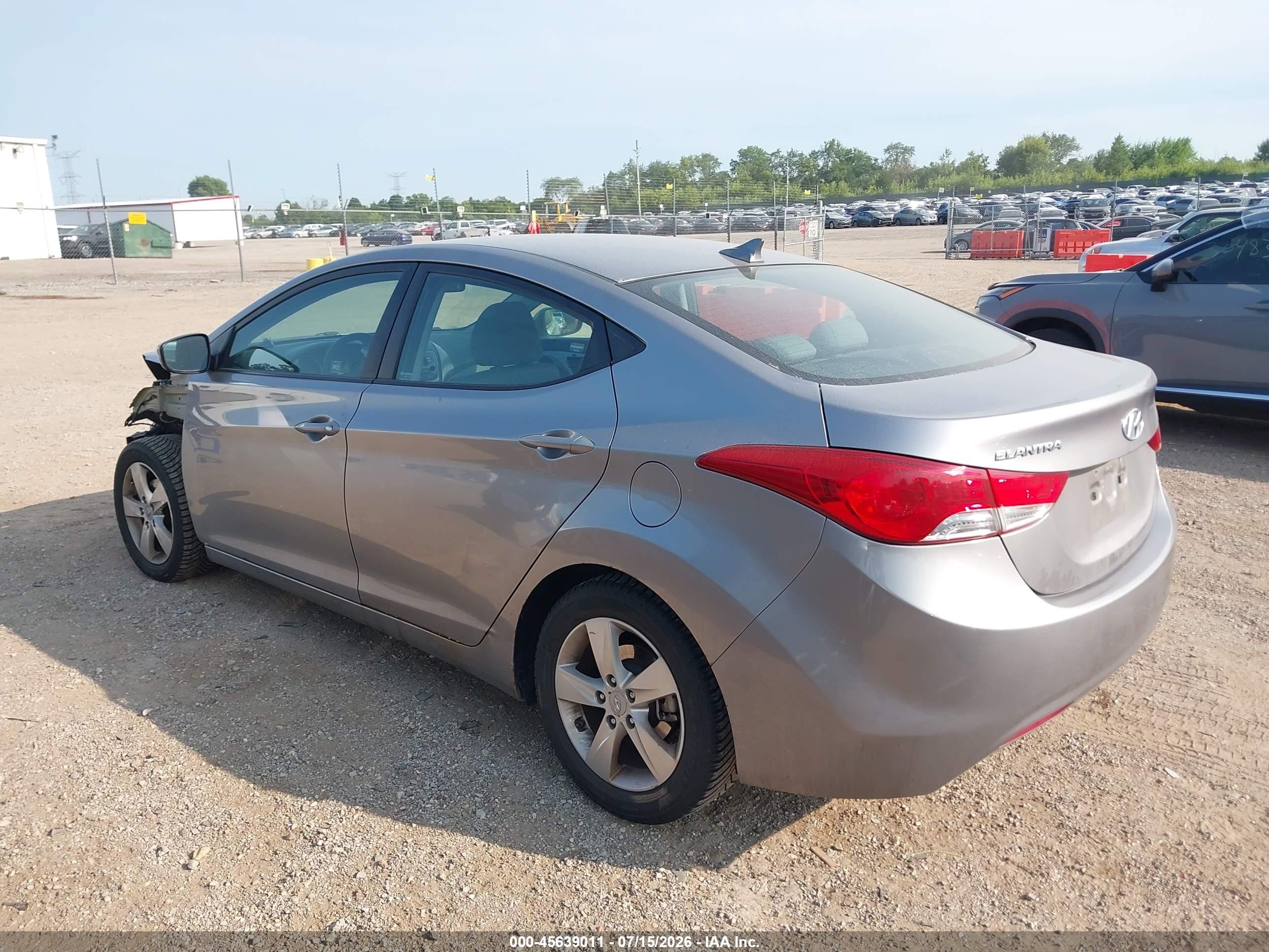 2013 Hyundai Elantra Gls Silver vin: KMHDH4AE4DU715448