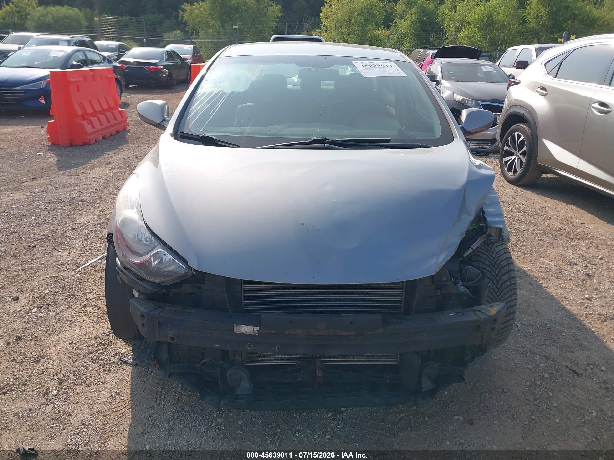 2013 Hyundai Elantra Gls Silver vin: KMHDH4AE4DU715448