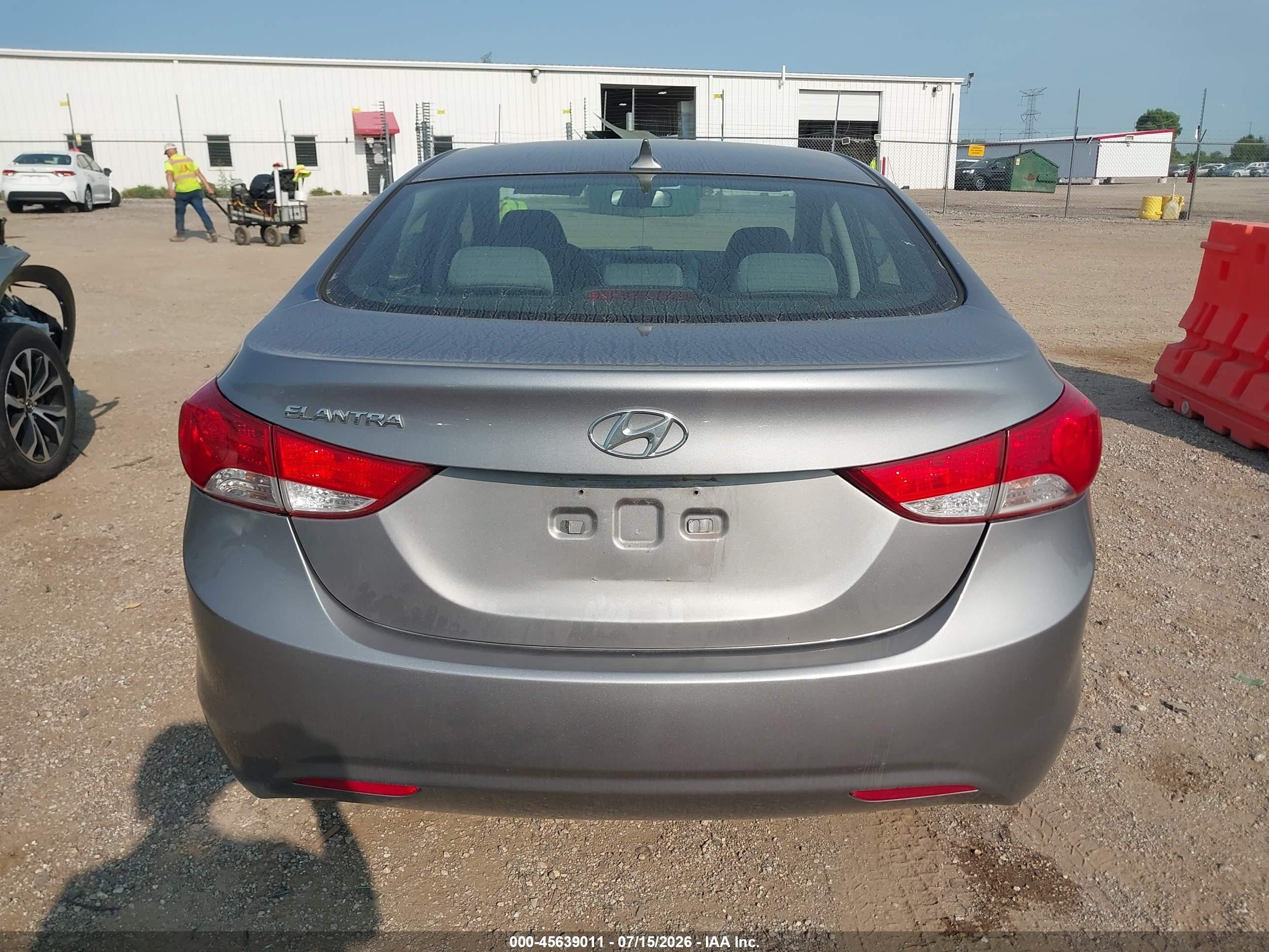 2013 Hyundai Elantra Gls Silver vin: KMHDH4AE4DU715448