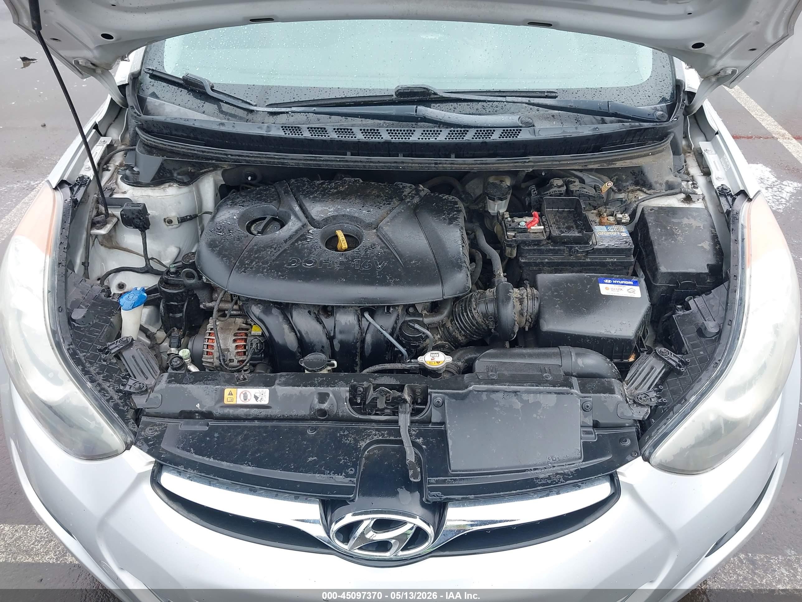 2013 Hyundai Elantra Gls Silver vin: KMHDH4AE4DU716454