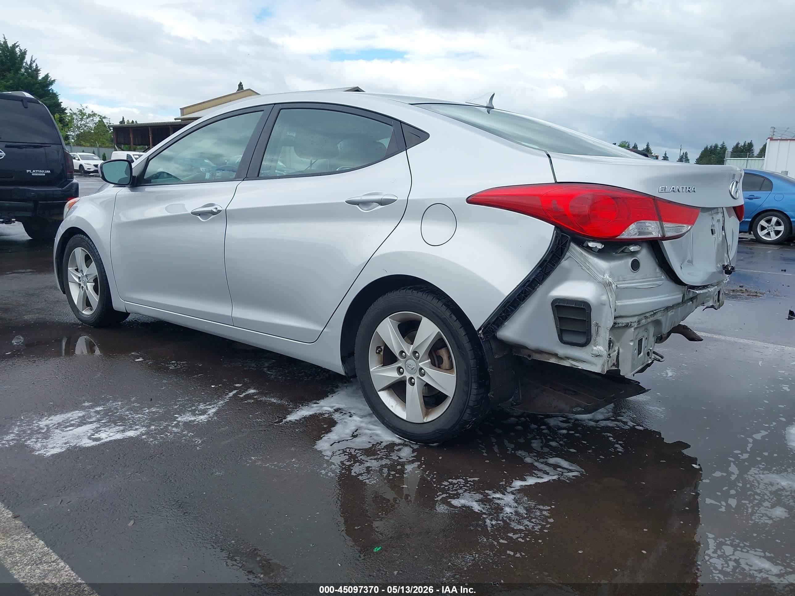 2013 Hyundai Elantra Gls Silver vin: KMHDH4AE4DU716454