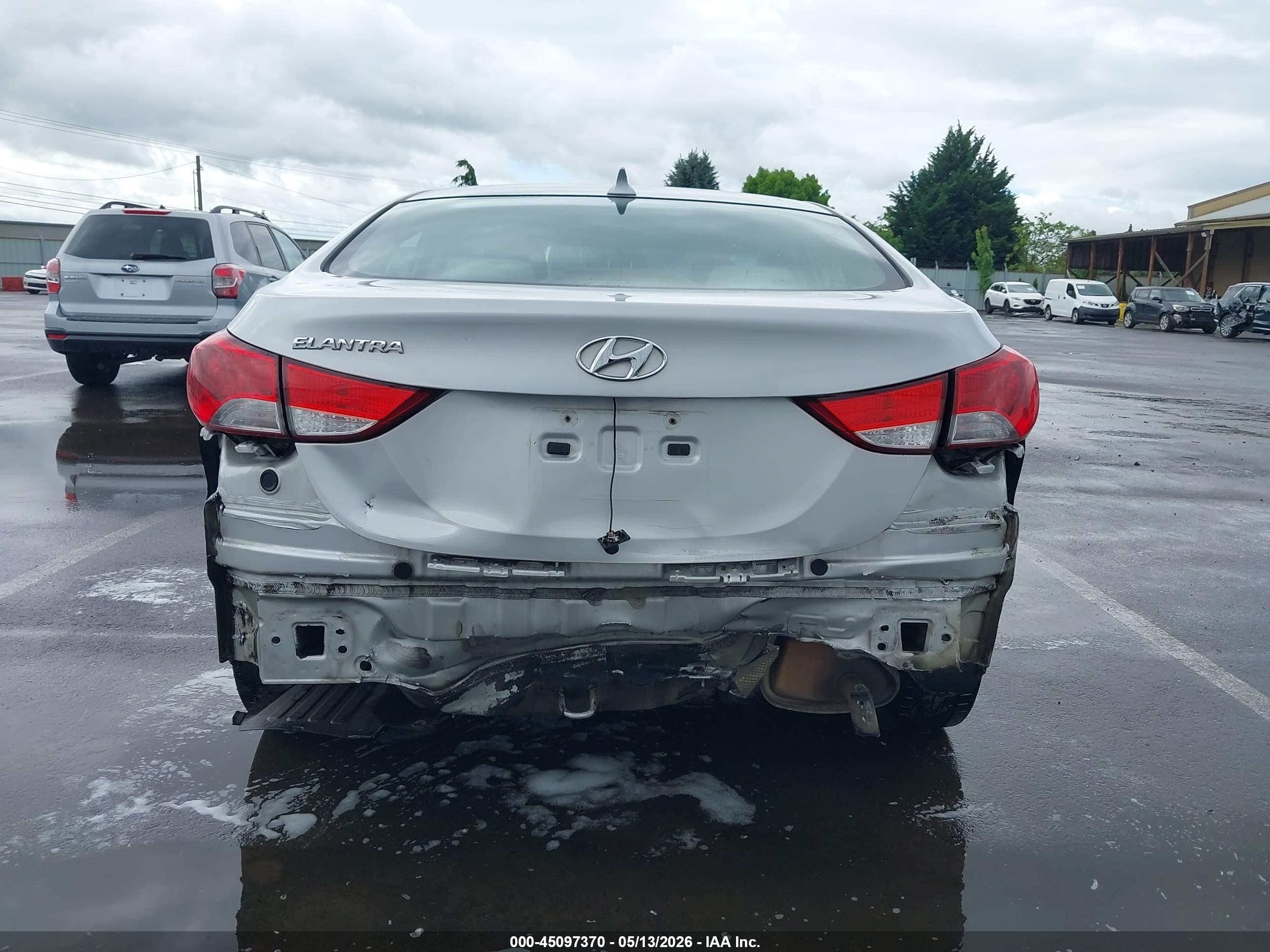 2013 Hyundai Elantra Gls Silver vin: KMHDH4AE4DU716454