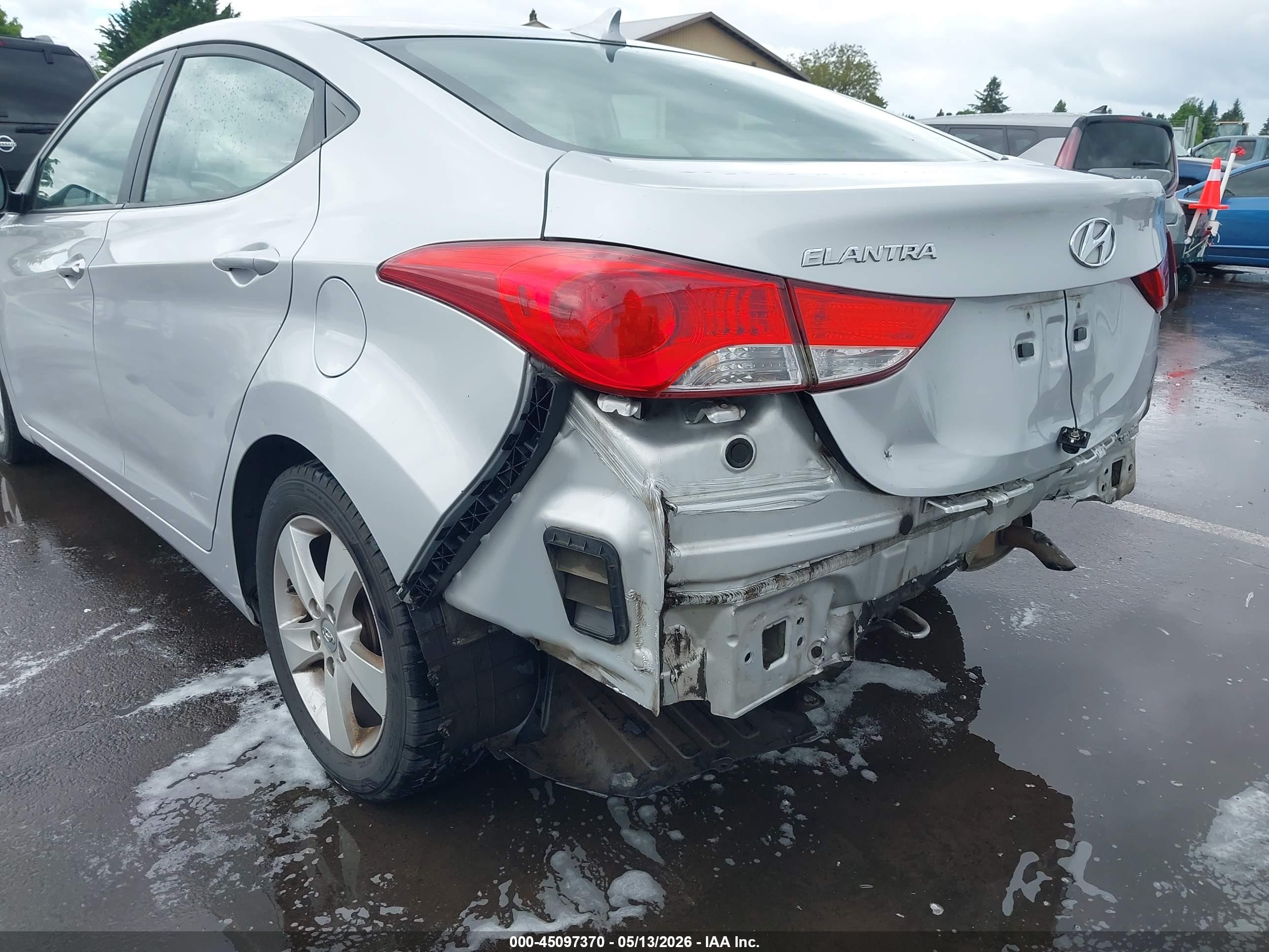 2013 Hyundai Elantra Gls Silver vin: KMHDH4AE4DU716454
