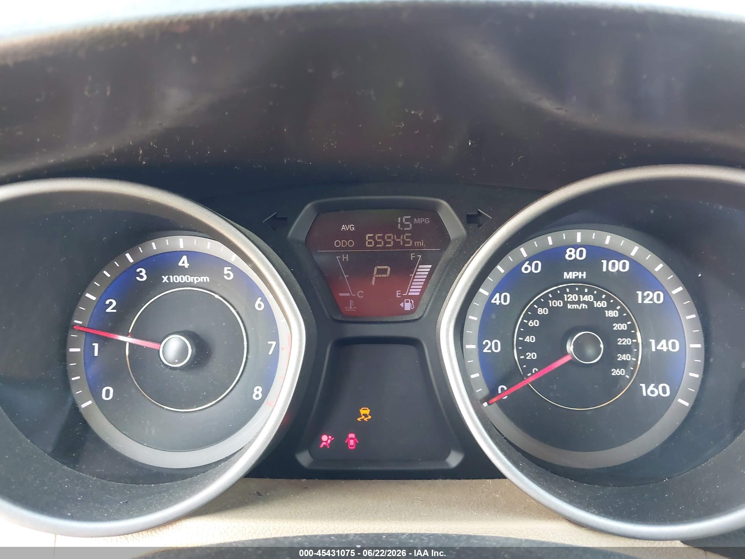 2013 Hyundai Elantra Gls Black vin: KMHDH4AE4DU738664