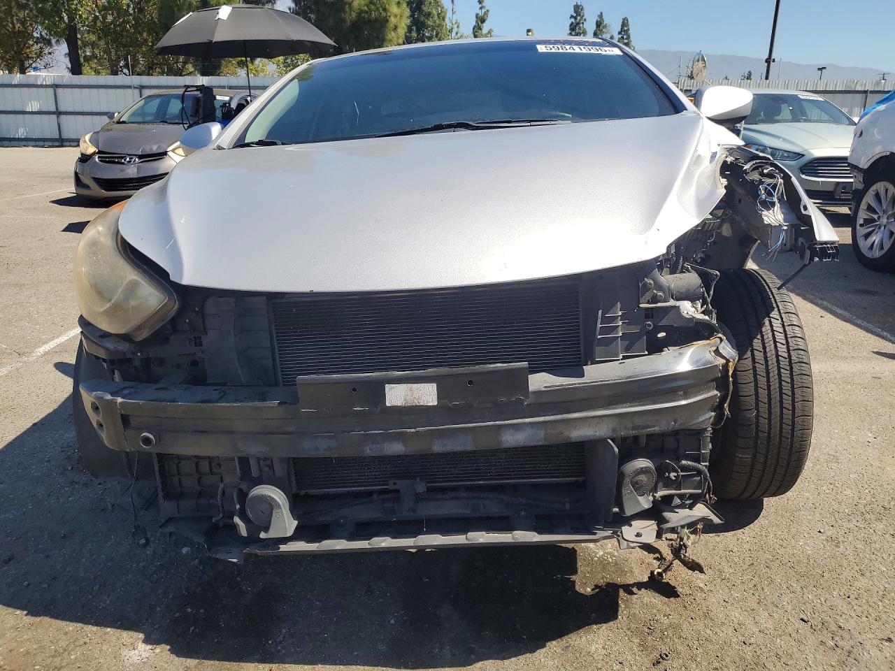 2013 Hyundai Elantra Gls Silver vin: KMHDH4AE4DU746845