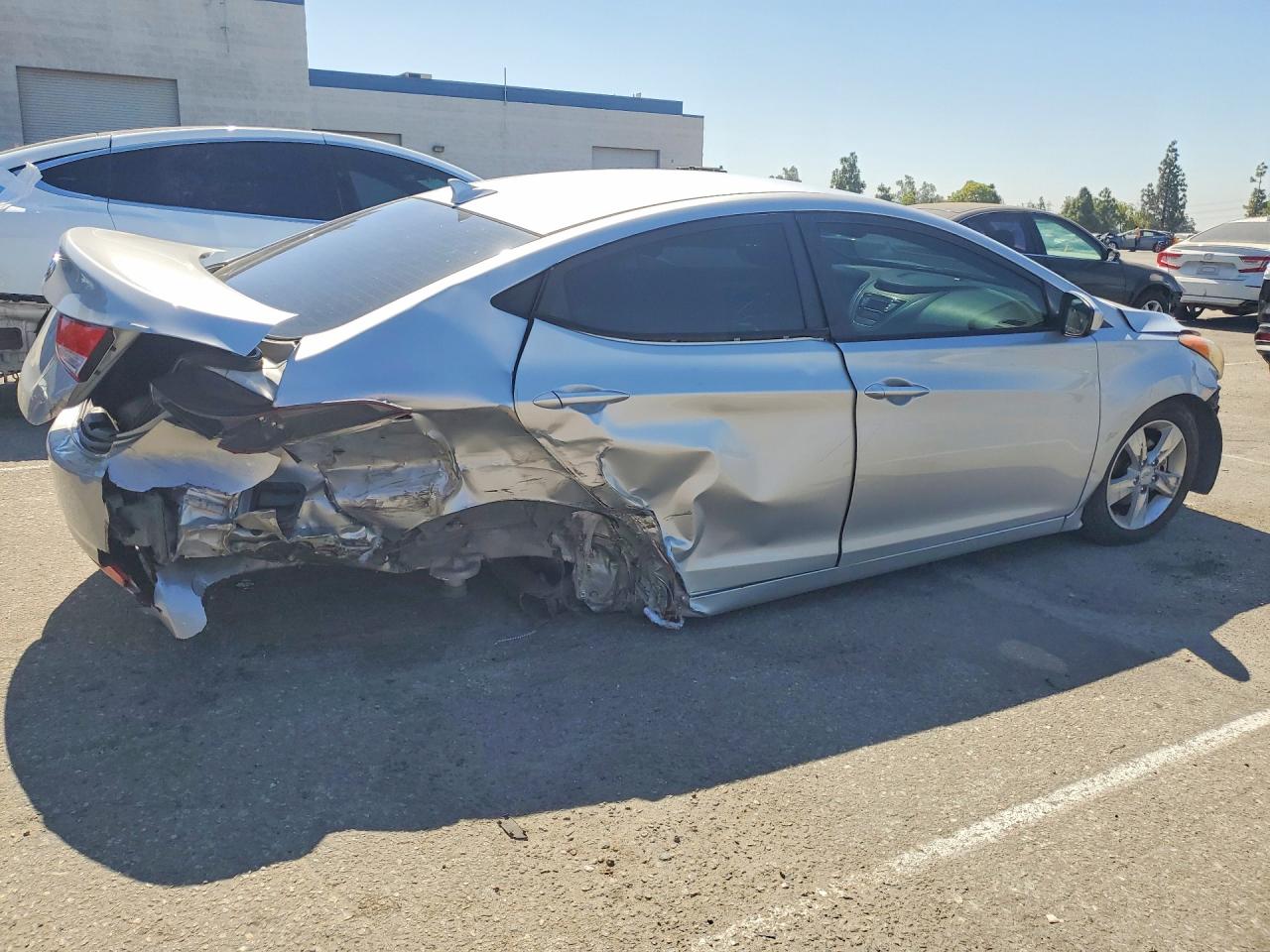 2013 Hyundai Elantra Gls Silver vin: KMHDH4AE4DU746845