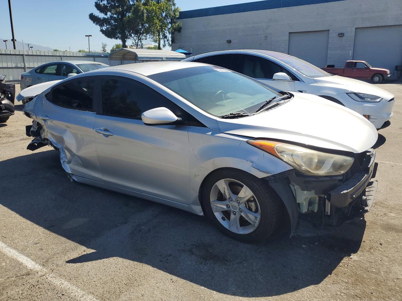 2013 Hyundai Elantra Gls Silver vin: KMHDH4AE4DU746845