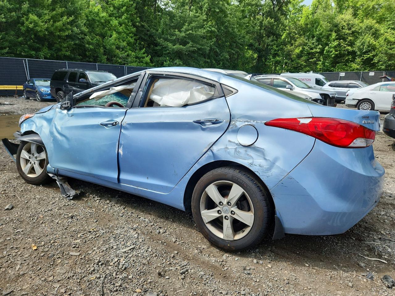 2013 Hyundai Elantra Gls Blue vin: KMHDH4AE4DU753231