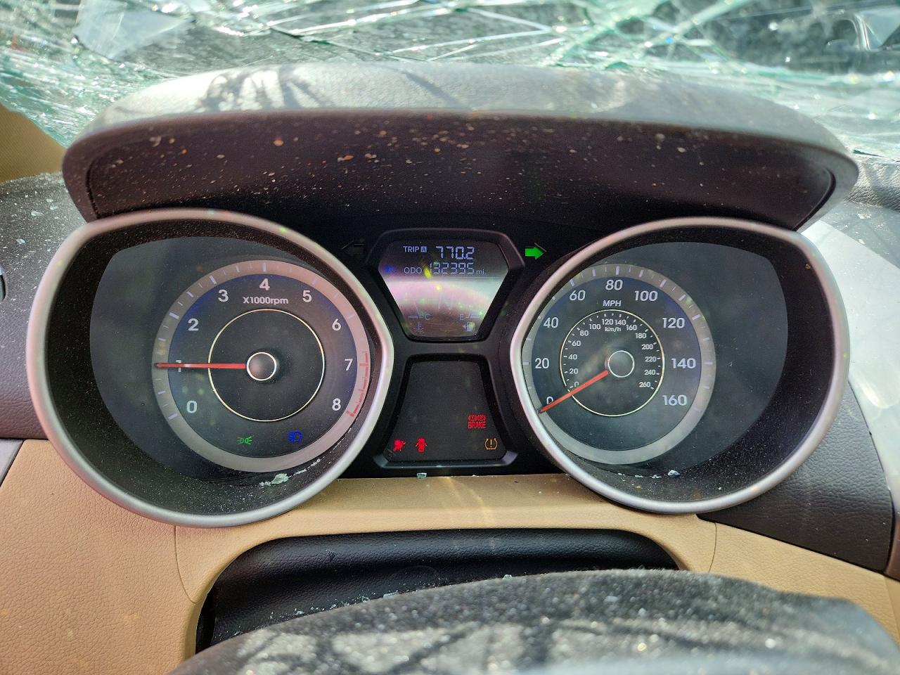 2013 Hyundai Elantra Gls Blue vin: KMHDH4AE4DU753231