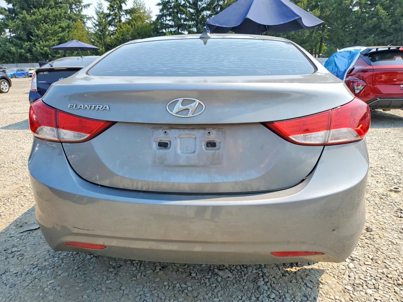 2013 Hyundai Elantra Gls Серый vin: KMHDH4AE4DU770854
