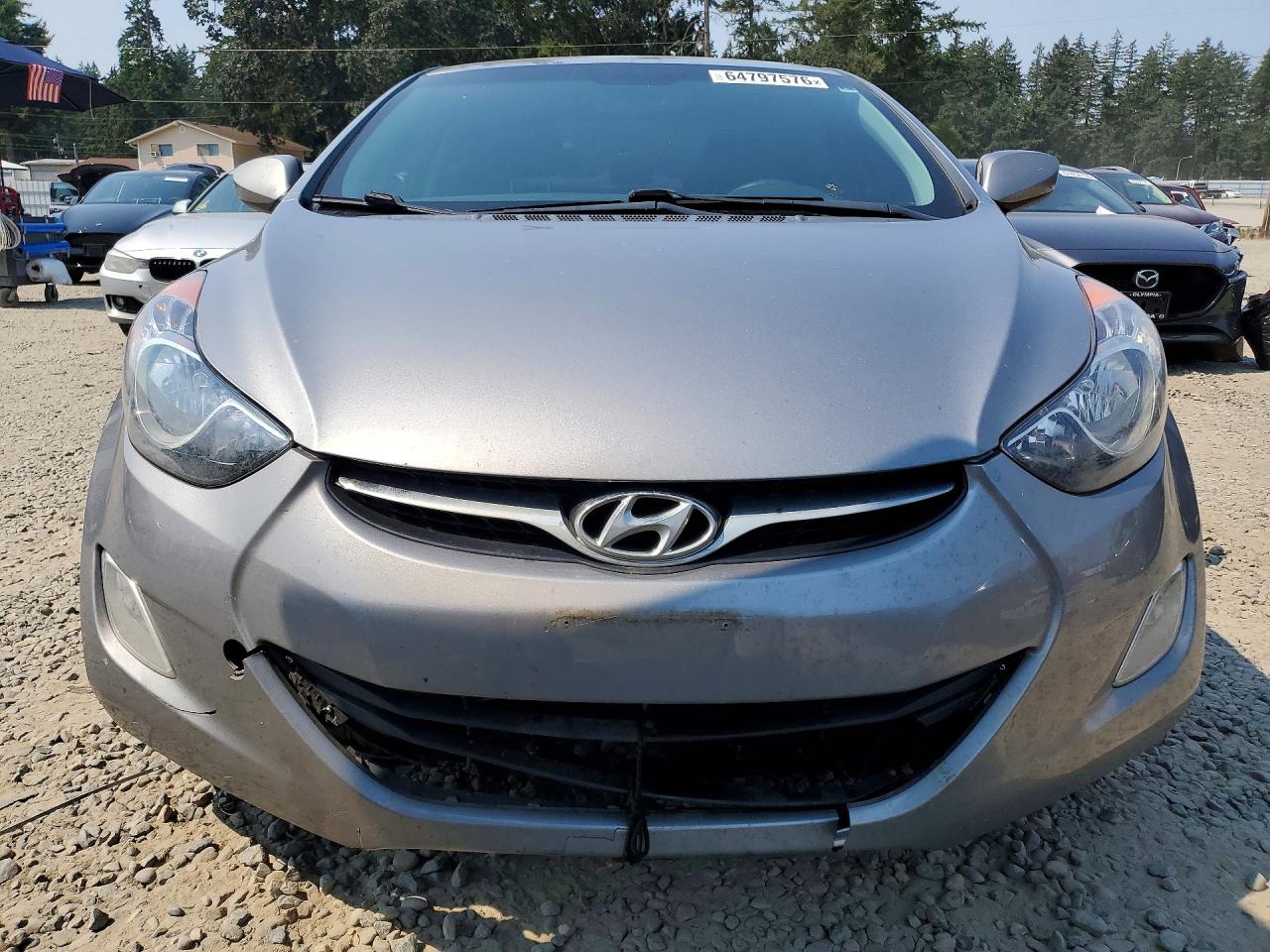 2013 Hyundai Elantra Gls Серый vin: KMHDH4AE4DU770854
