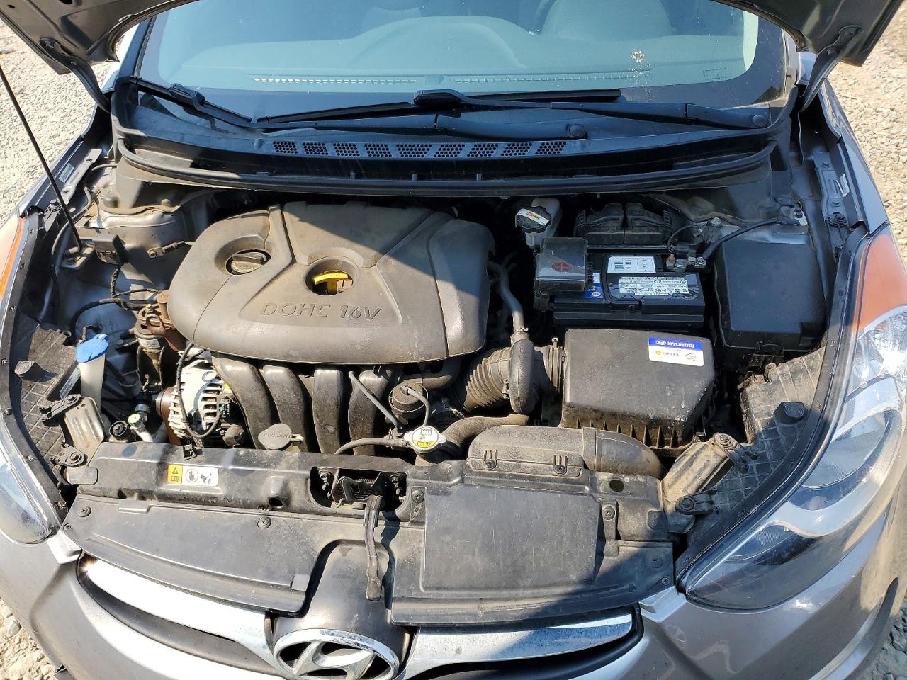 2013 Hyundai Elantra Gls Серый vin: KMHDH4AE4DU770854