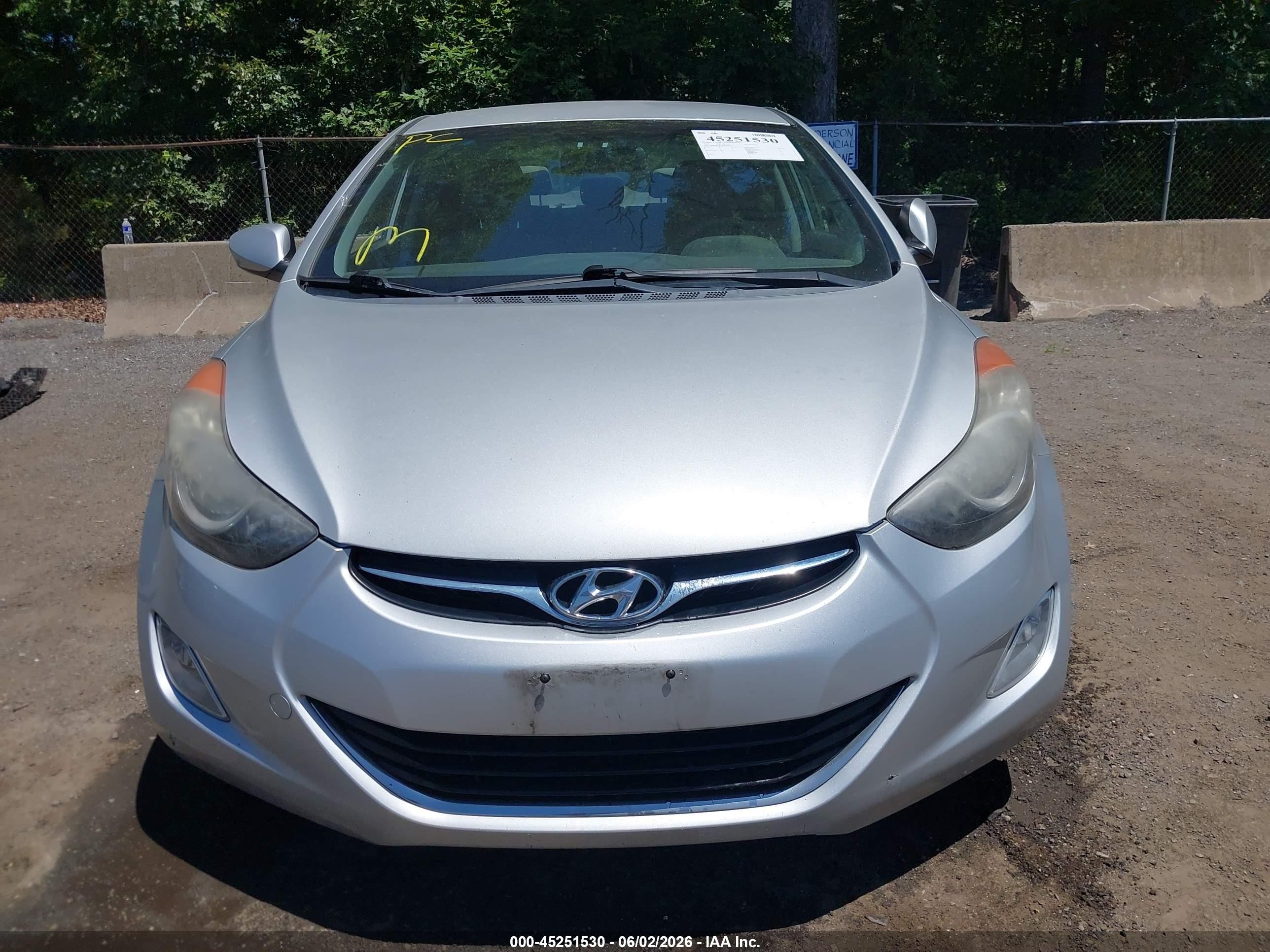 2013 Hyundai Elantra Gls Silver vin: KMHDH4AE4DU795852