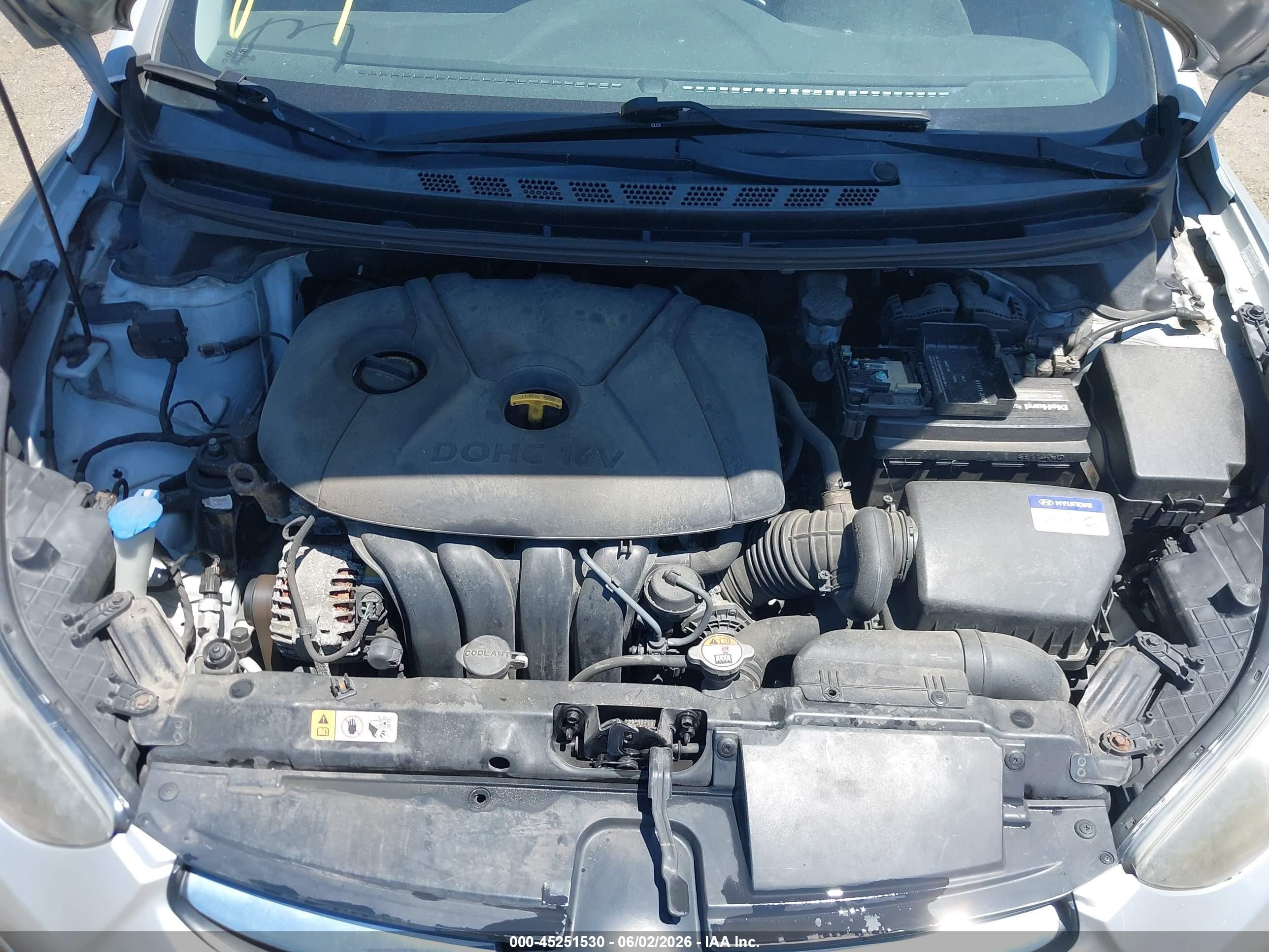 2013 Hyundai Elantra Gls Silver vin: KMHDH4AE4DU795852