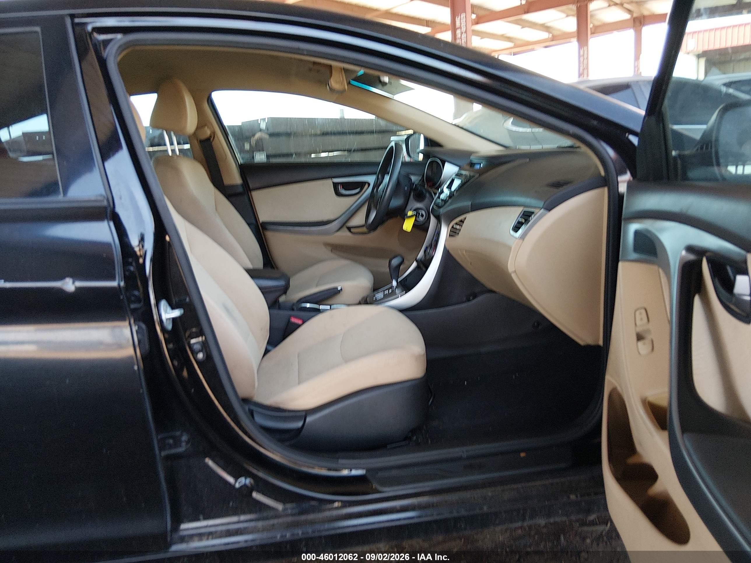 2013 Hyundai Elantra Gls Black vin: KMHDH4AE4DU824881