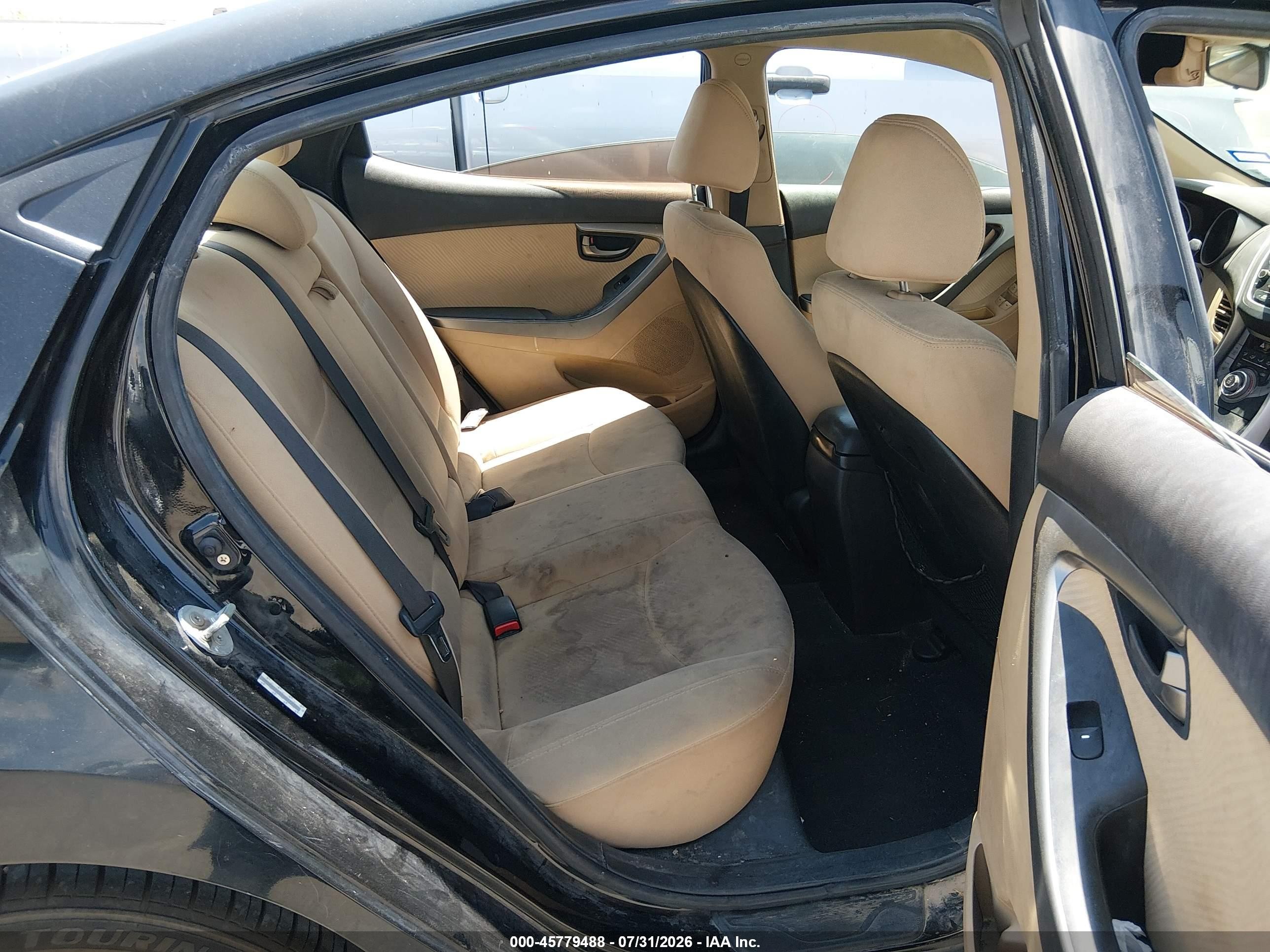 2013 Hyundai Elantra Gls Черный vin: KMHDH4AE4DU857234